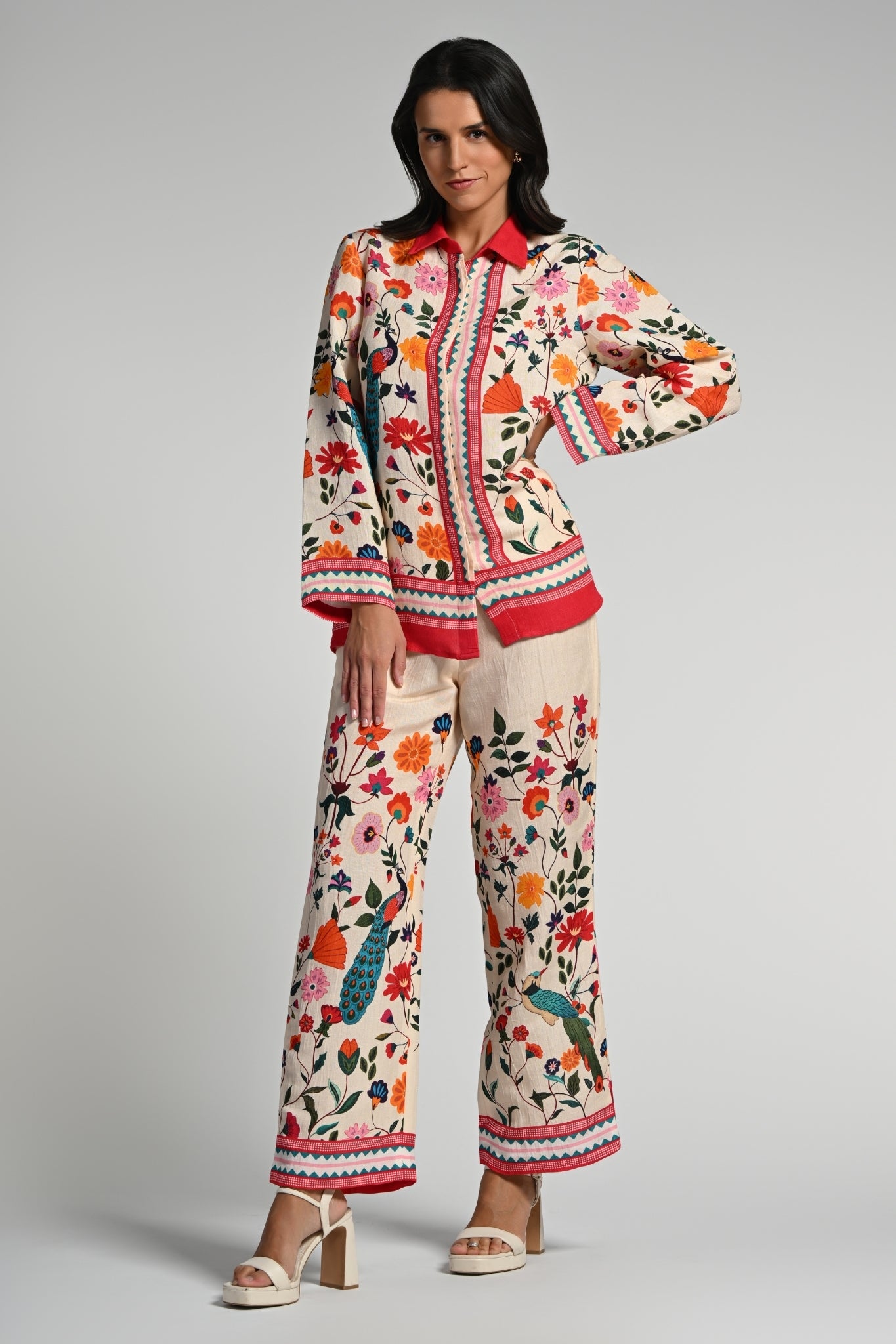 Taroob Bageecha Linen Co-ord Set