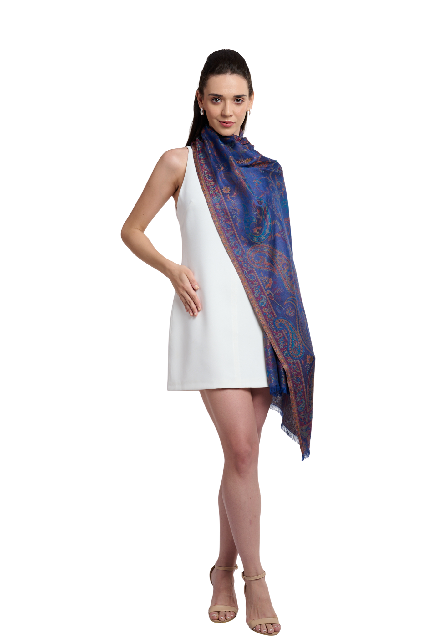 Women's Imperial Paisley Silk Jamawar Stole