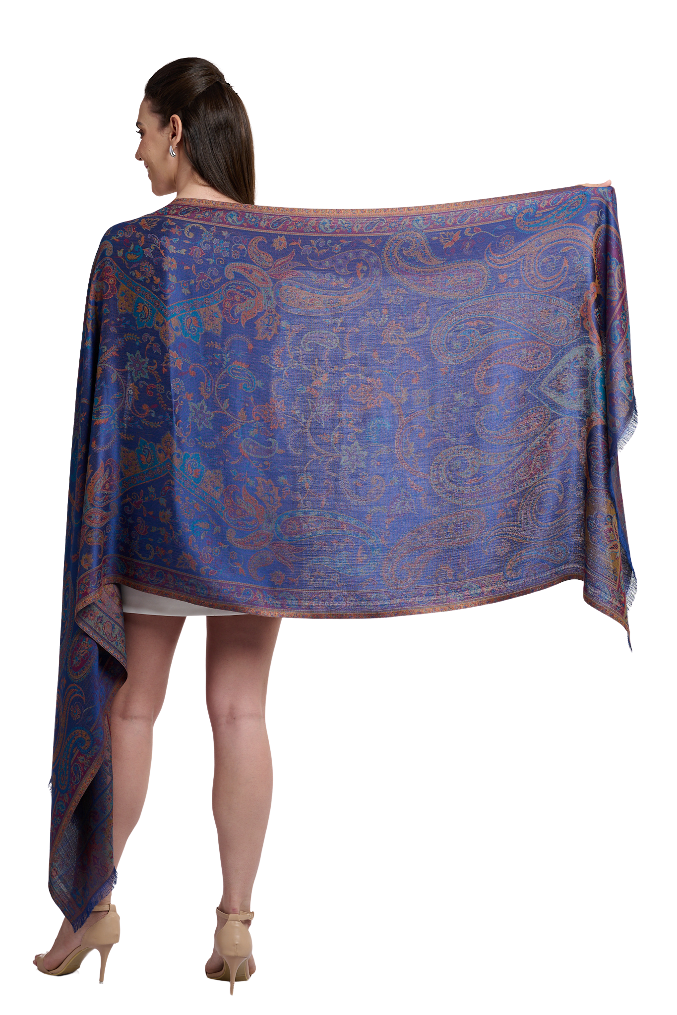 Women's Imperial Paisley Silk Jamawar Stole