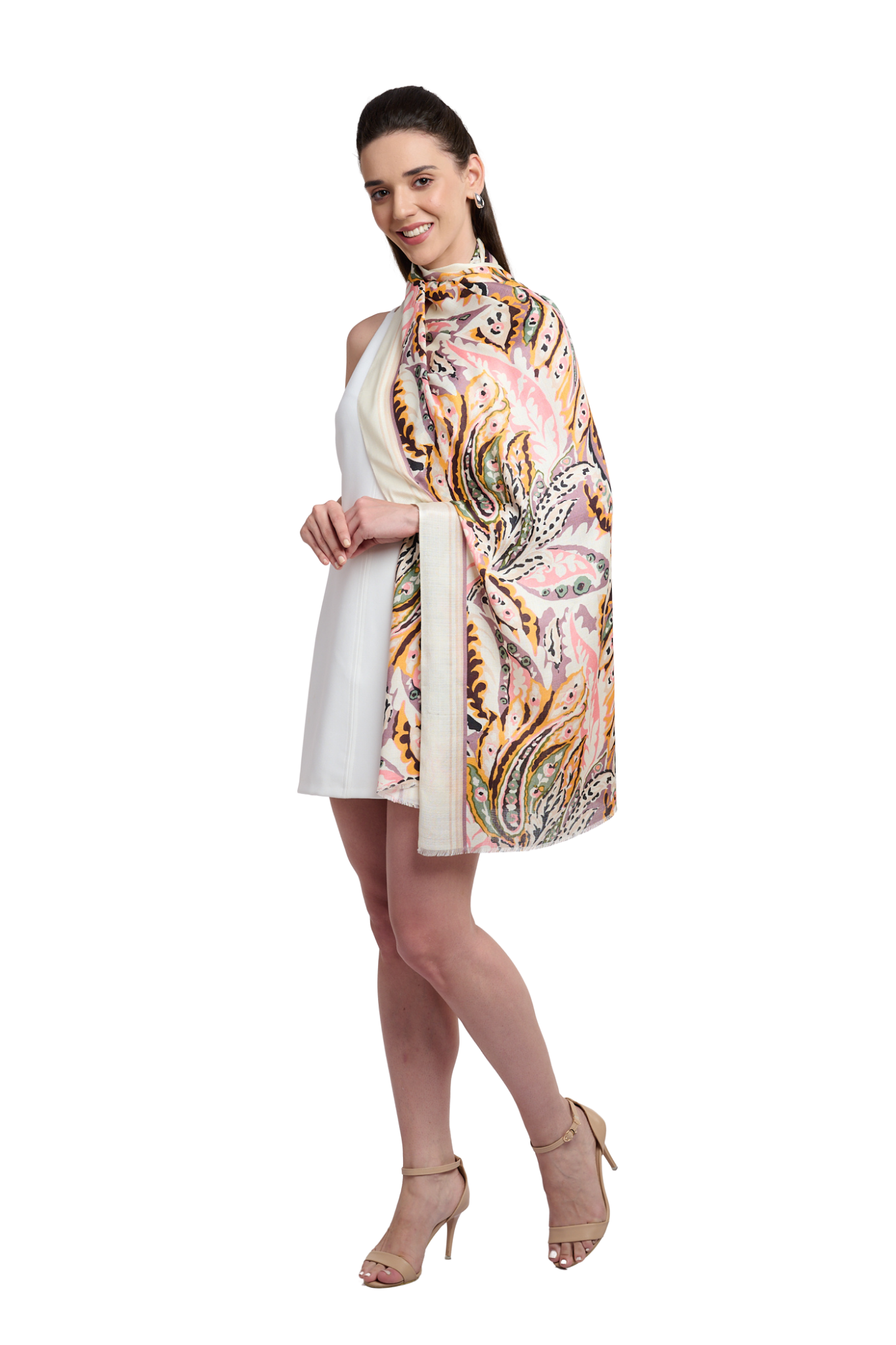 Women's Printed Modal Paisley Scarf