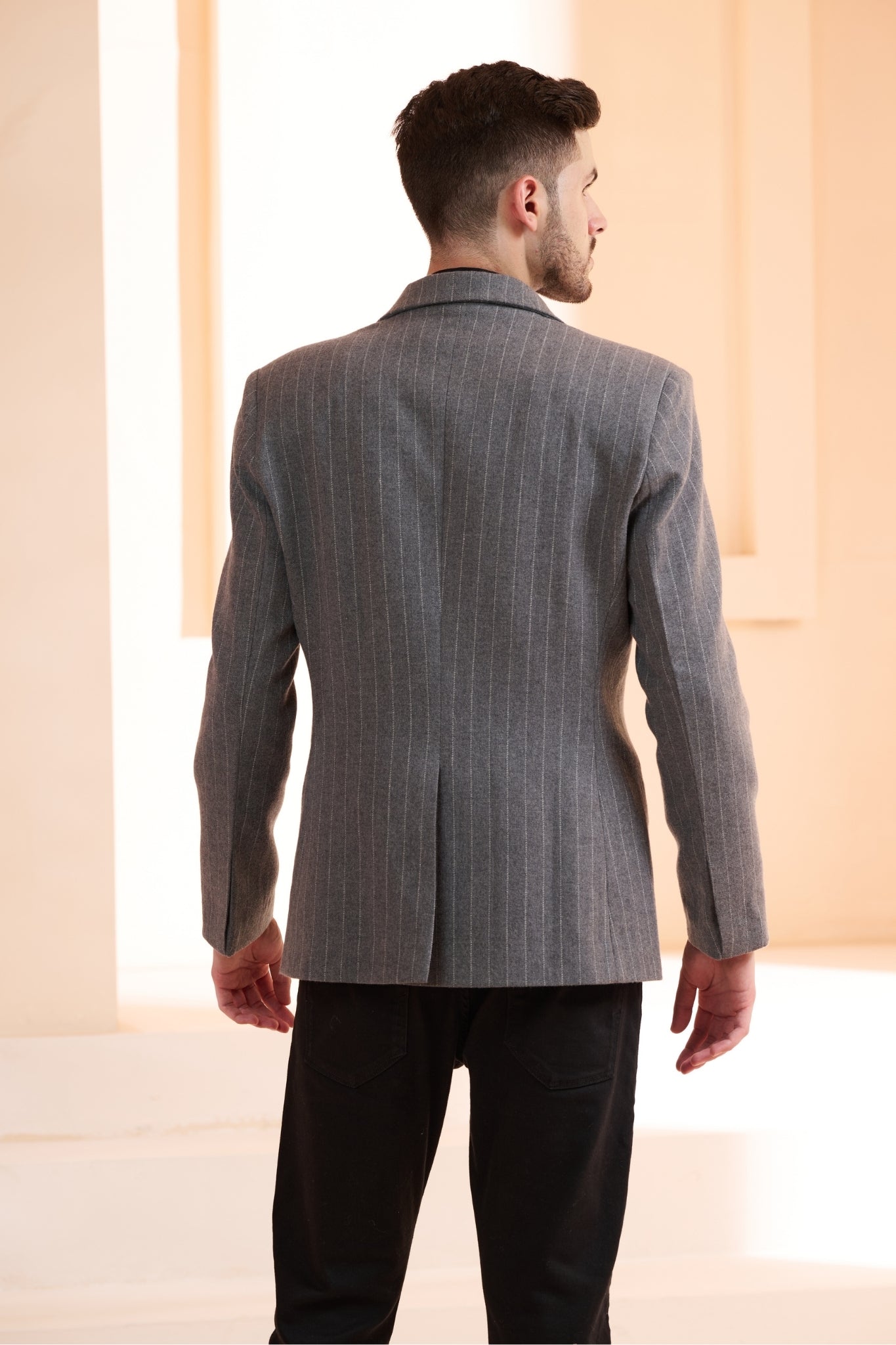 Double Breast Wool Blazer