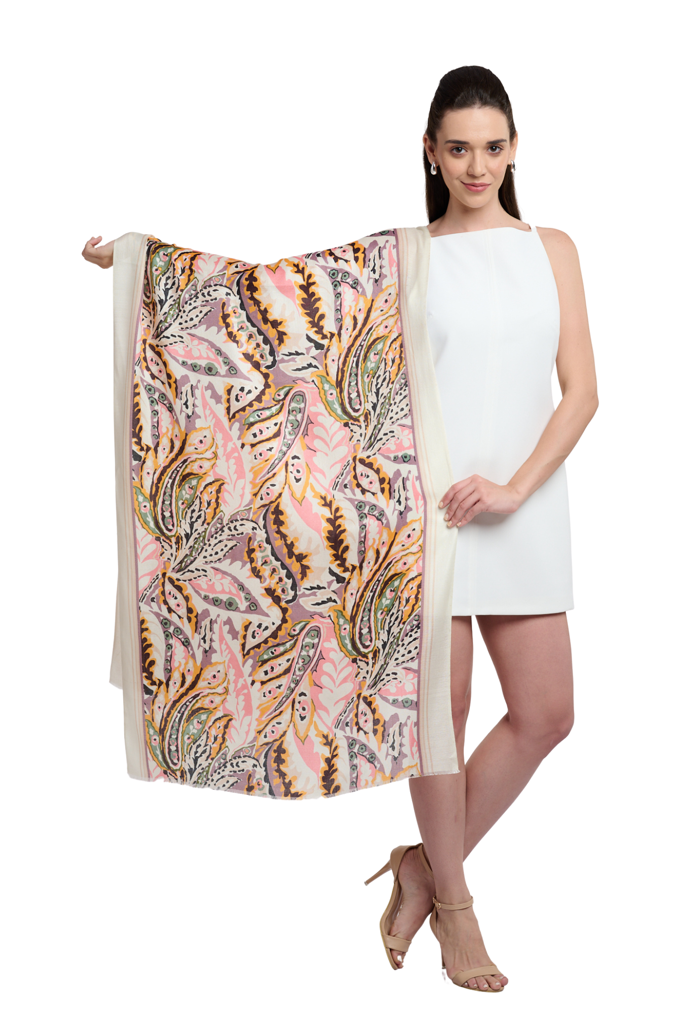 Women's Printed Modal Paisley Scarf