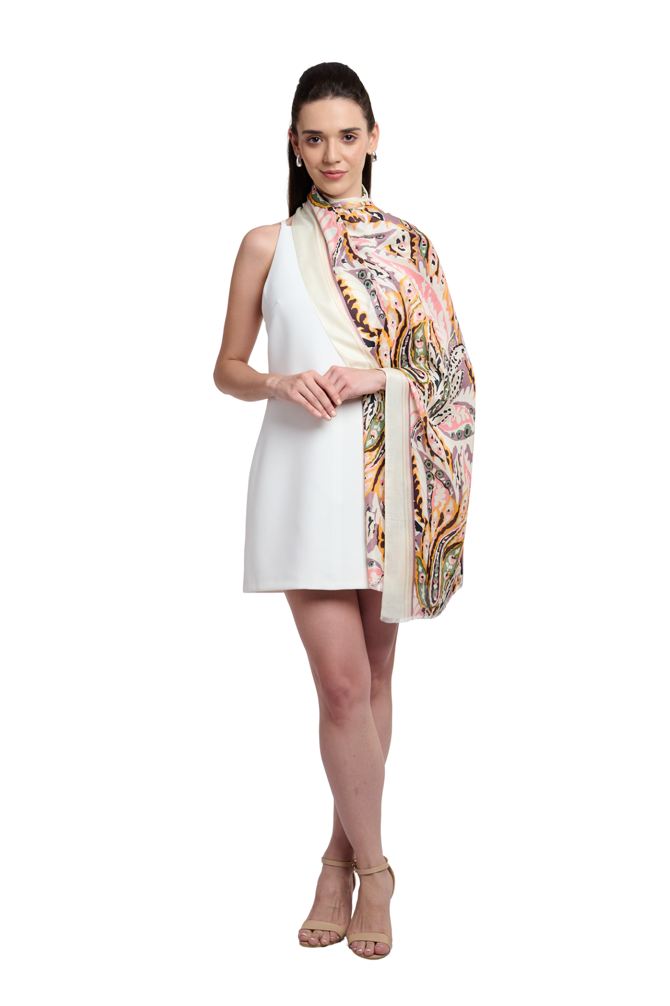 Women's Printed Modal Paisley Scarf