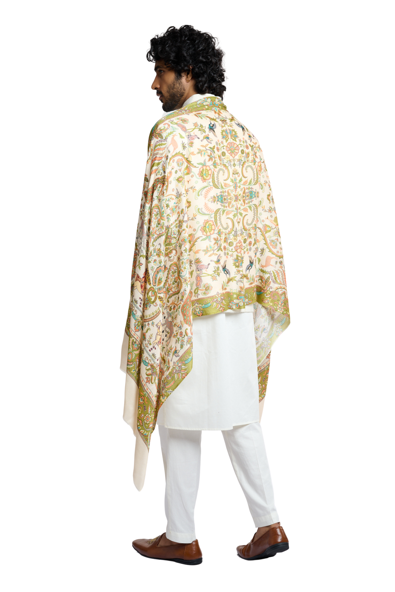 Men's Printed Royal Mughal Darbar Scarf