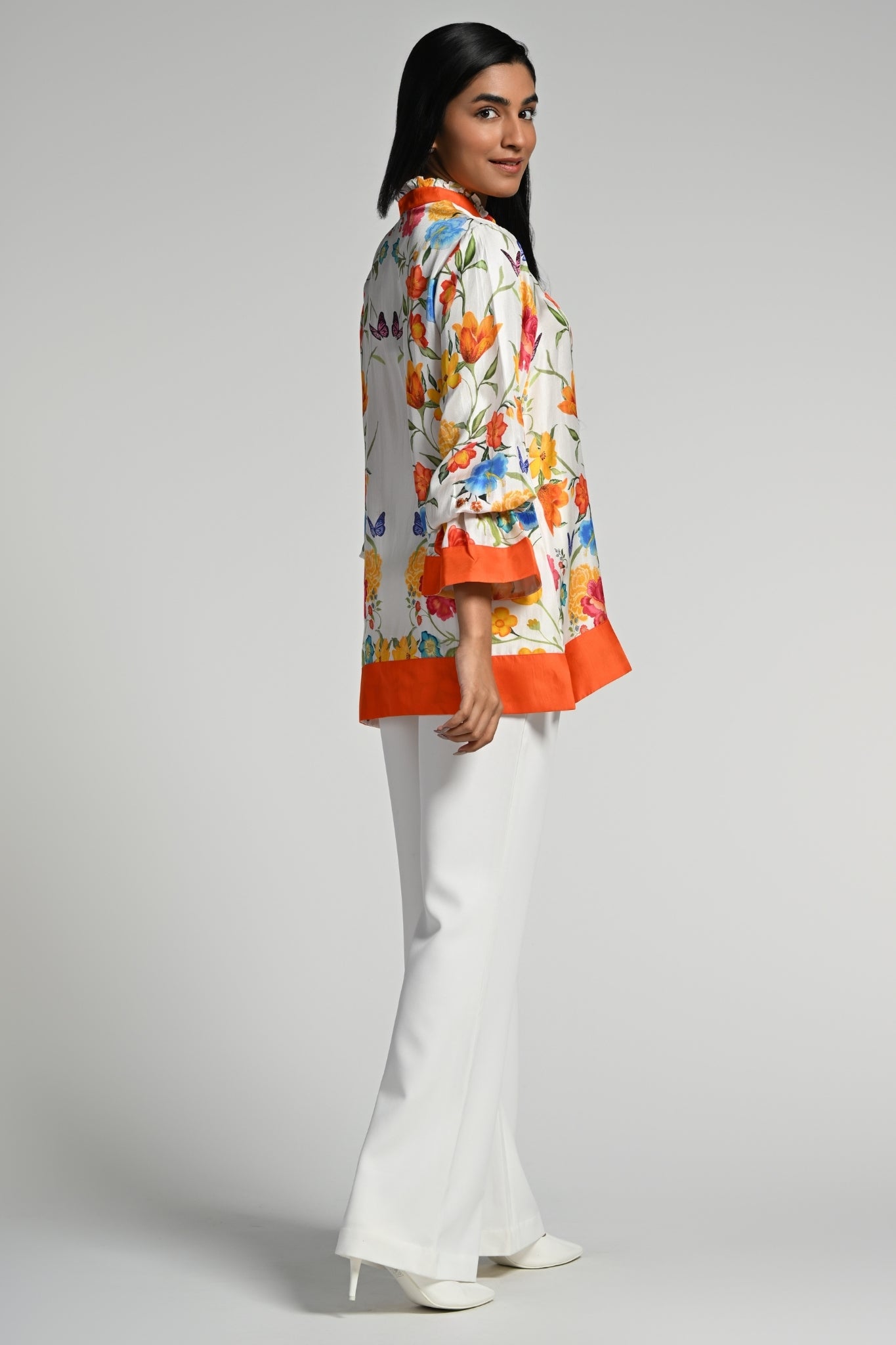 Taroob Papillion Garden Silk Shirt