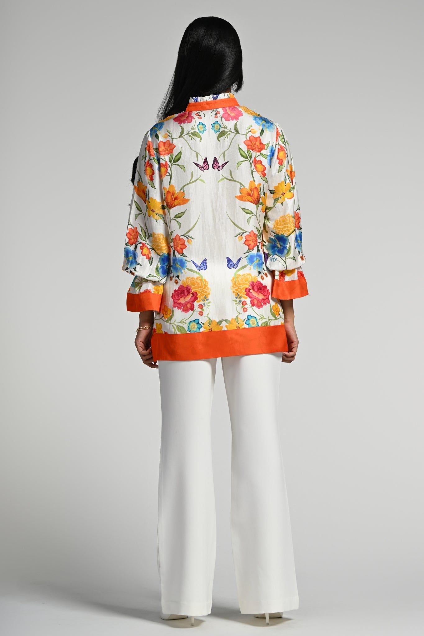 Taroob Papillion Garden Silk Shirt