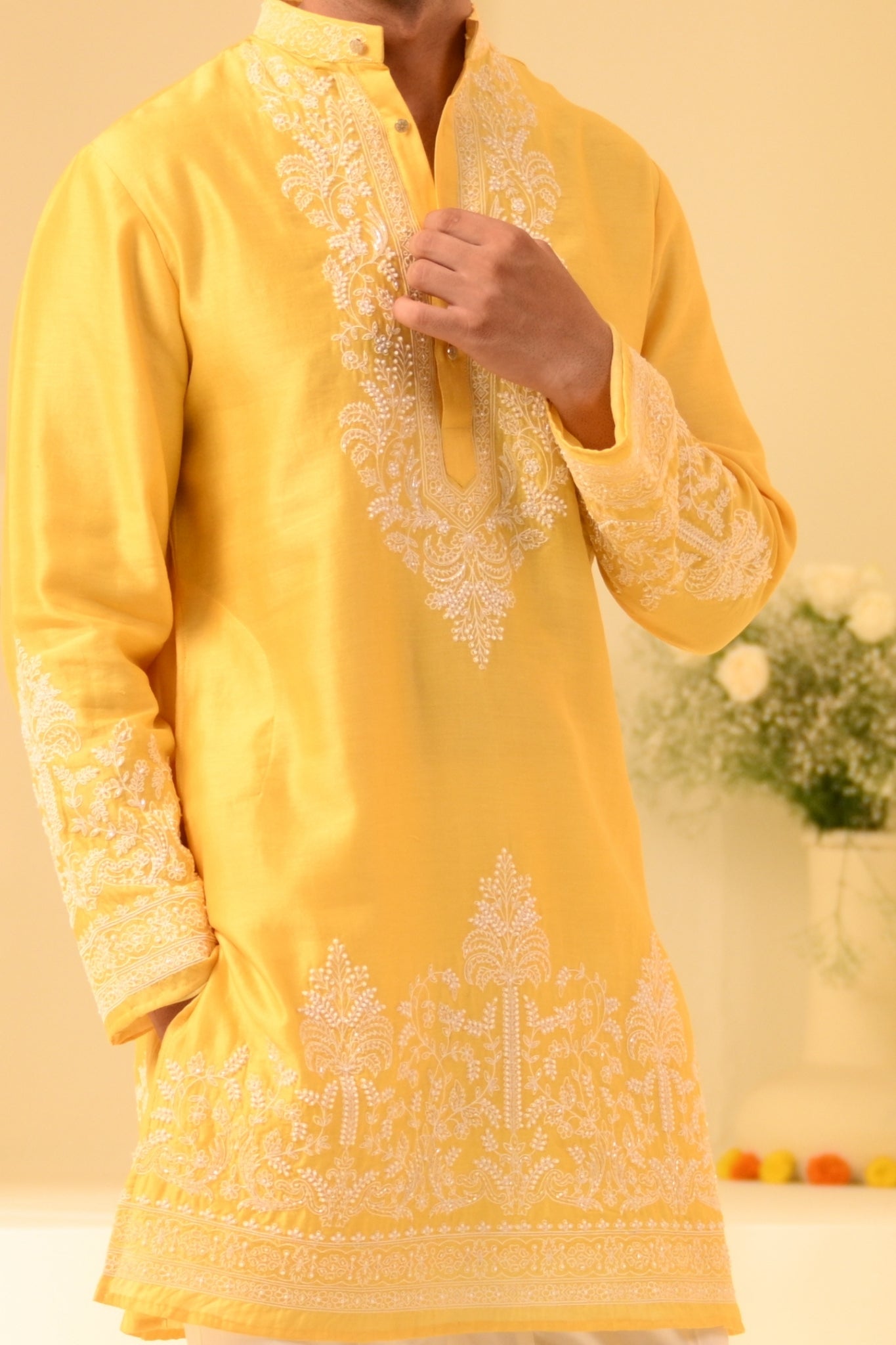 Taroob Embellished Festive Kurta Pajama Set