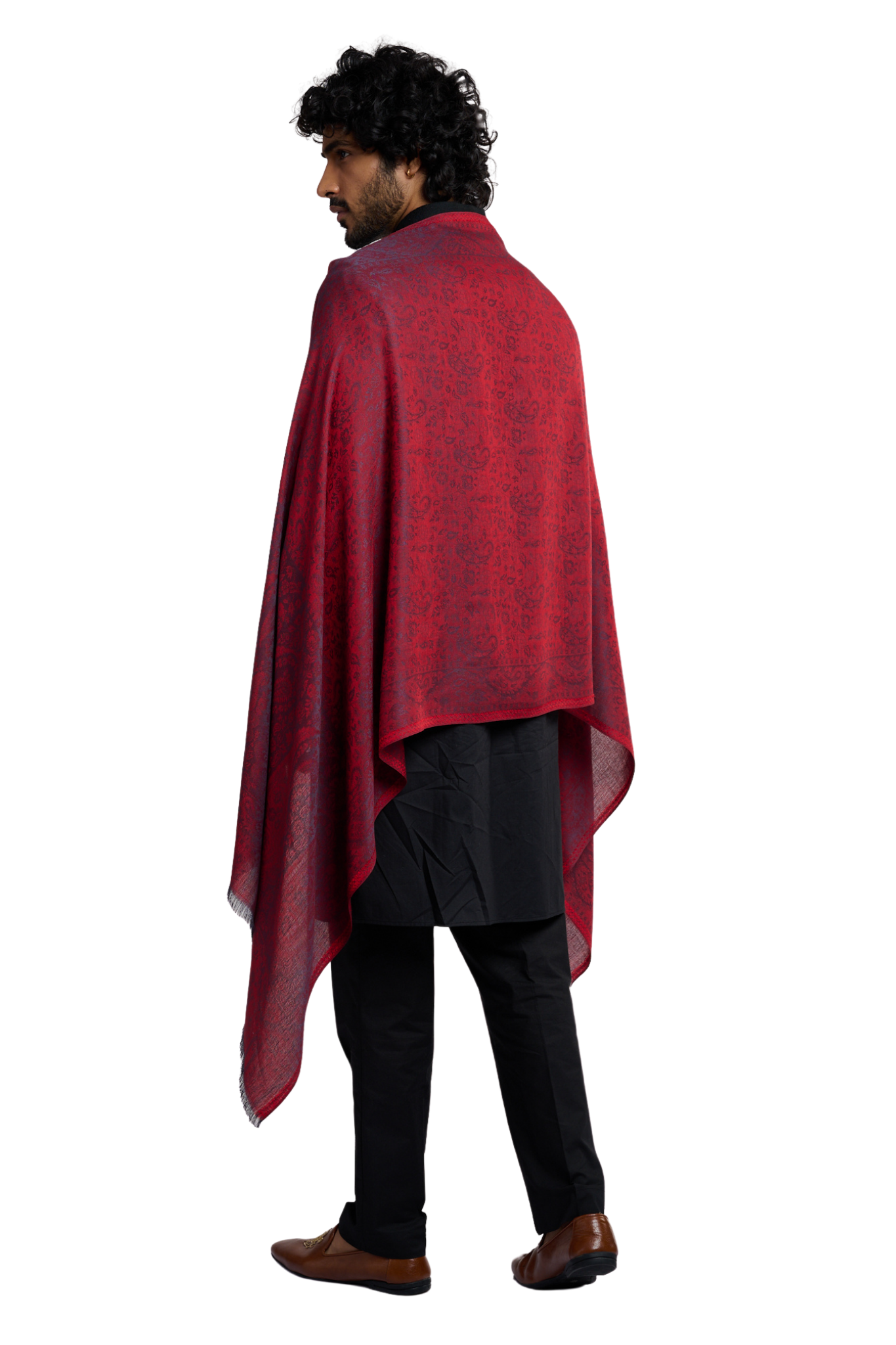 Men's Super Soft Silk Jamawar Stole