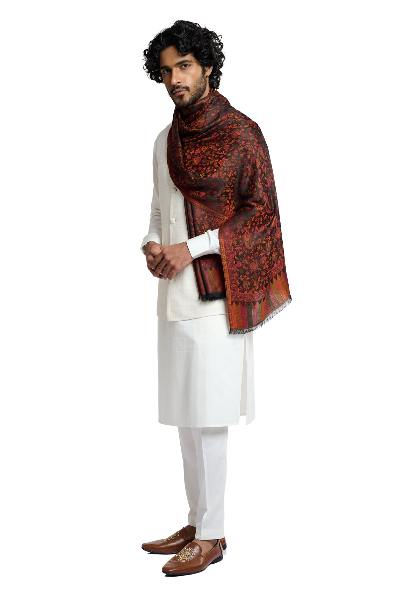 Men's Super Fine Reversible Jamawar Stole