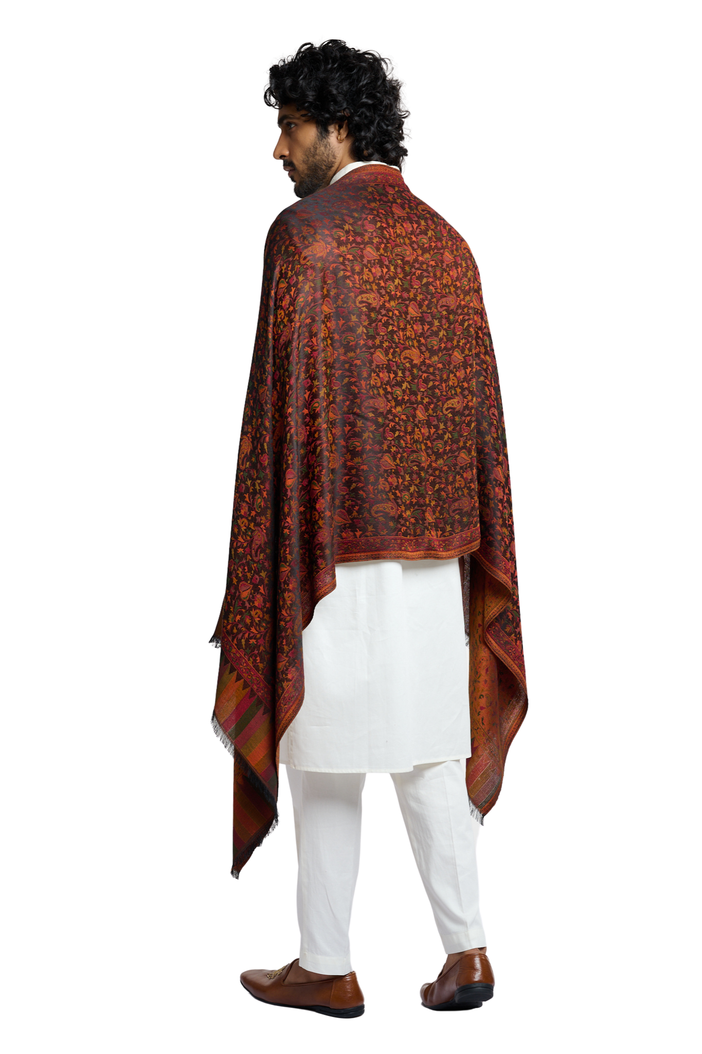 Men's Super Fine Reversible Jamawar Stole