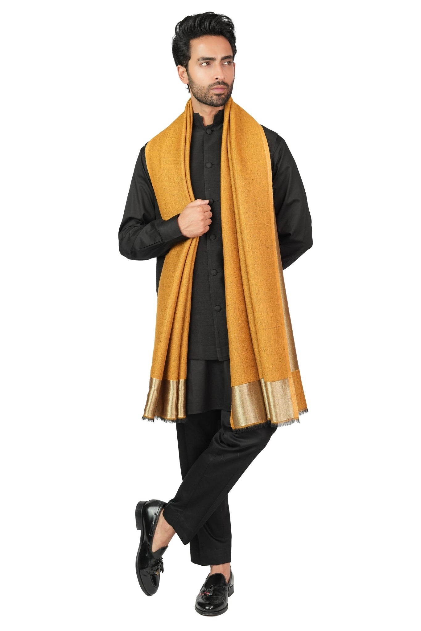 Taroob Solid Glitz Resham Stole