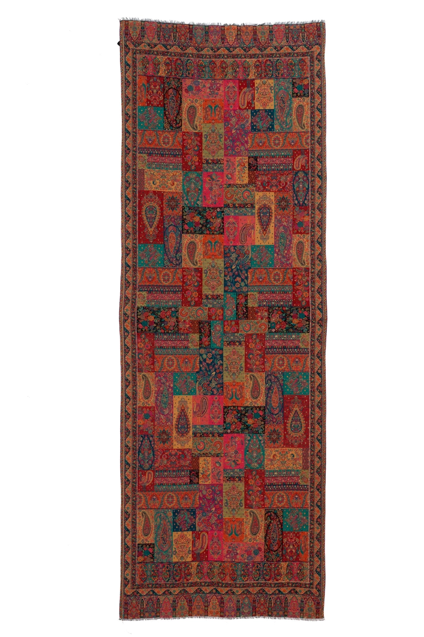 Taroob Fine Wool Kashmiri Patchwork Kaani Stole