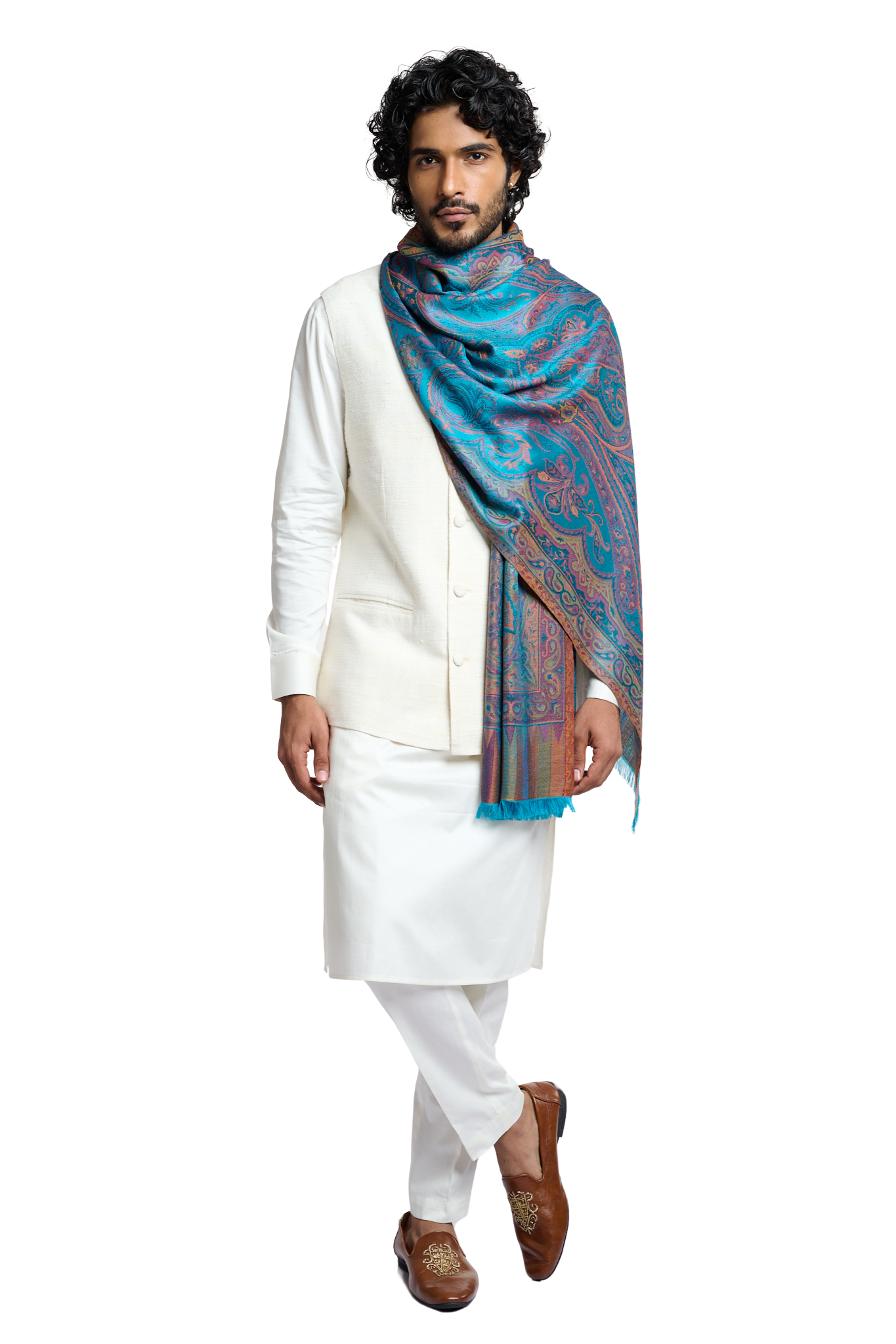 Men's Heritage Reversible Jamawar Scarf