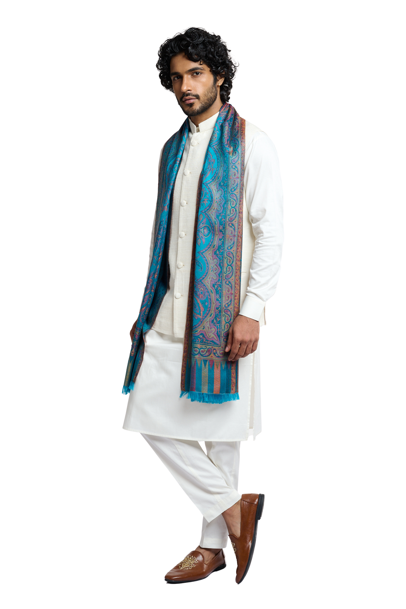 Men's Heritage Reversible Jamawar Scarf