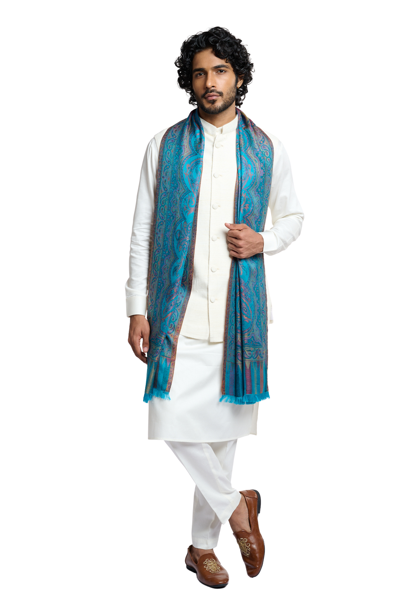 Men's Heritage Reversible Jamawar Scarf