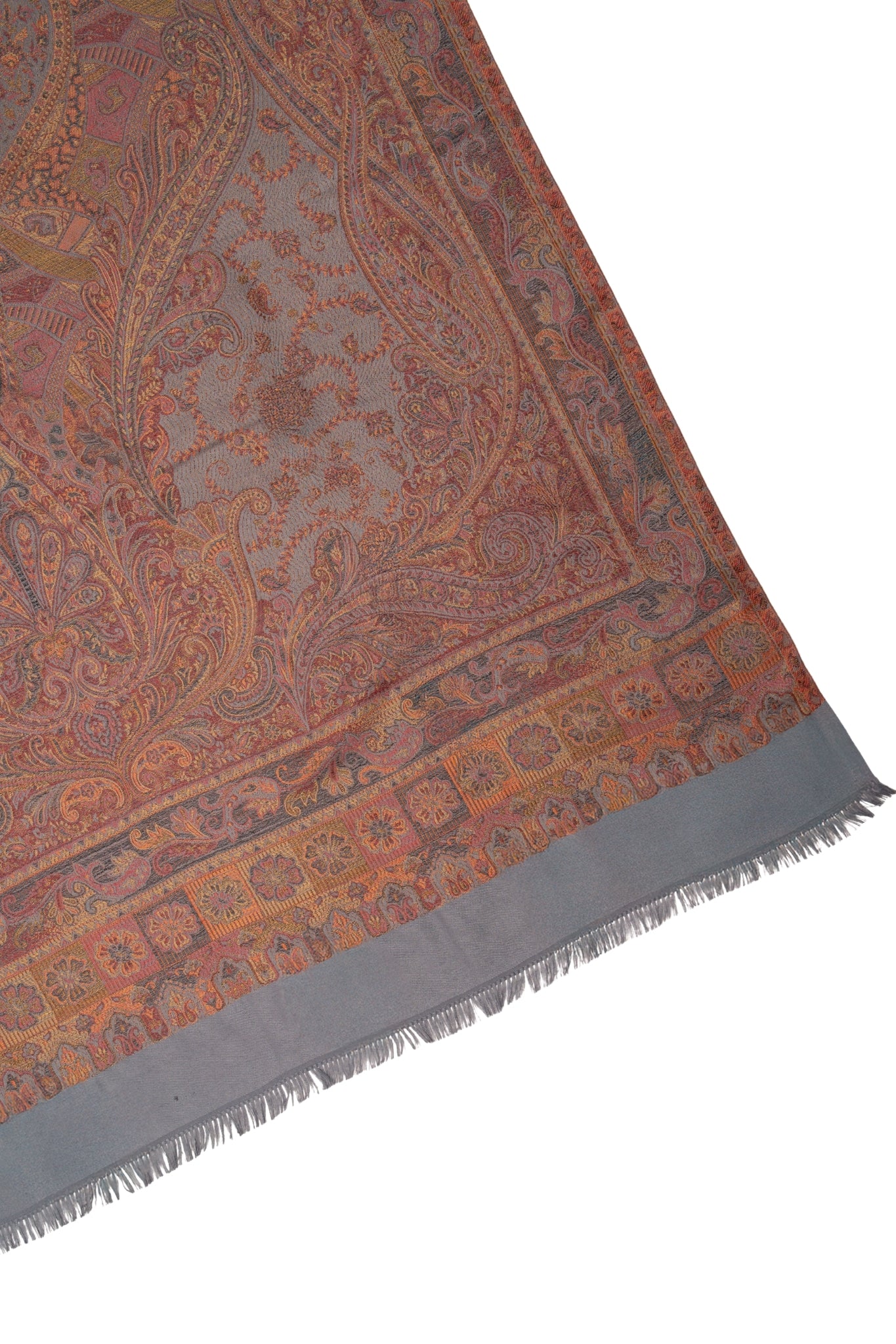 Taroob Faux Pashmina Antique Jamawar Shawl