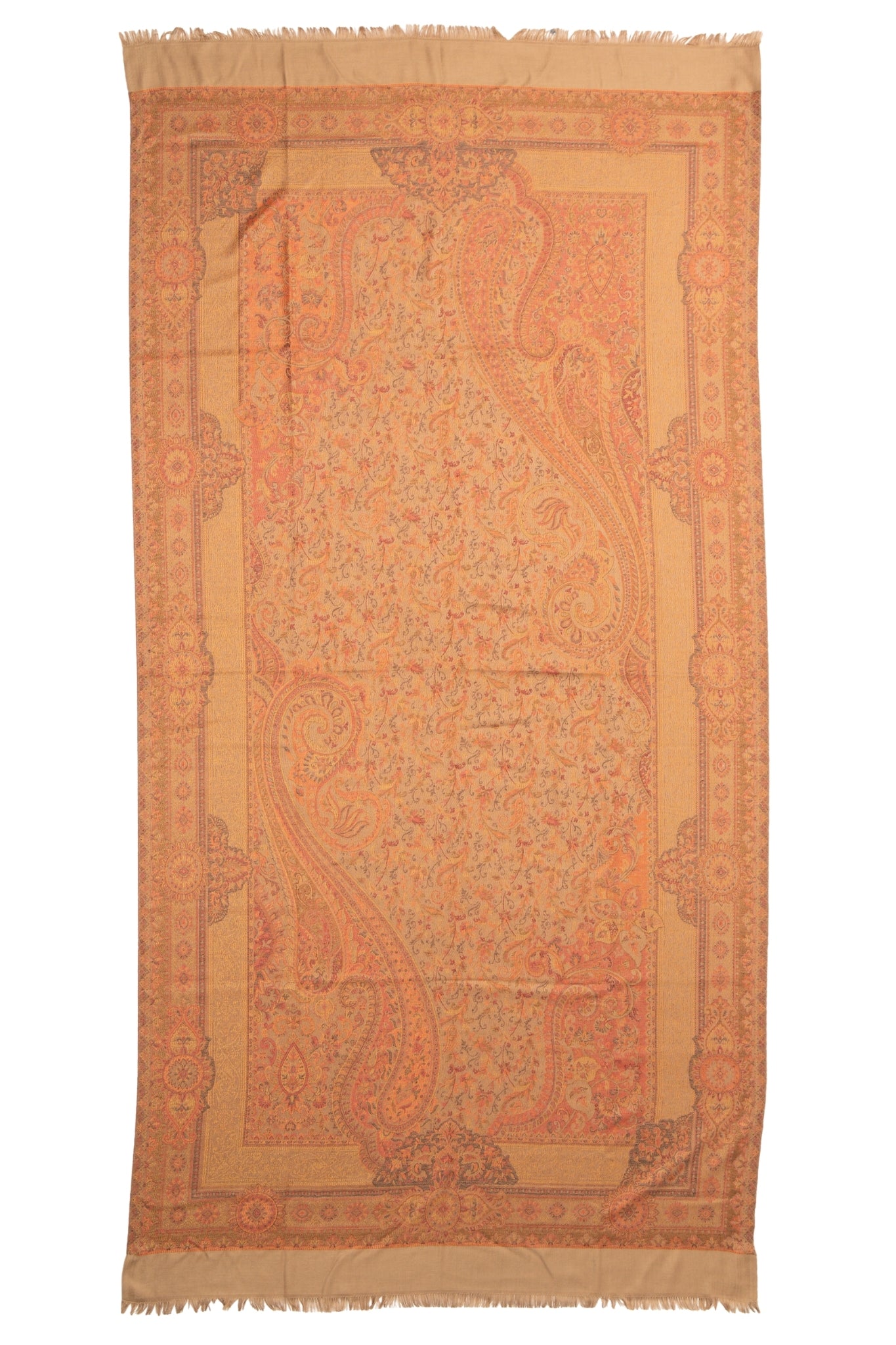 Taroob Faux Pashmina Antique Jamawar Shawl