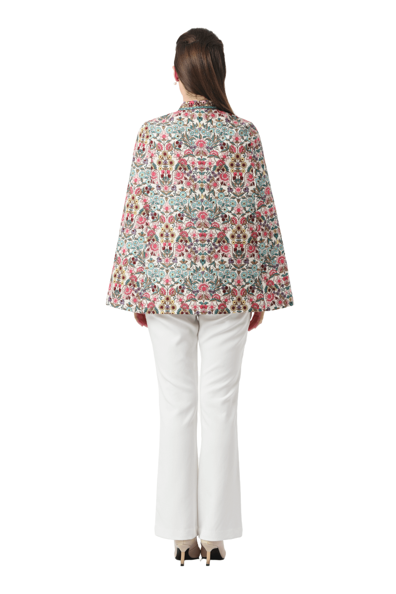Flowers Of Paradise Embroidered Cape
