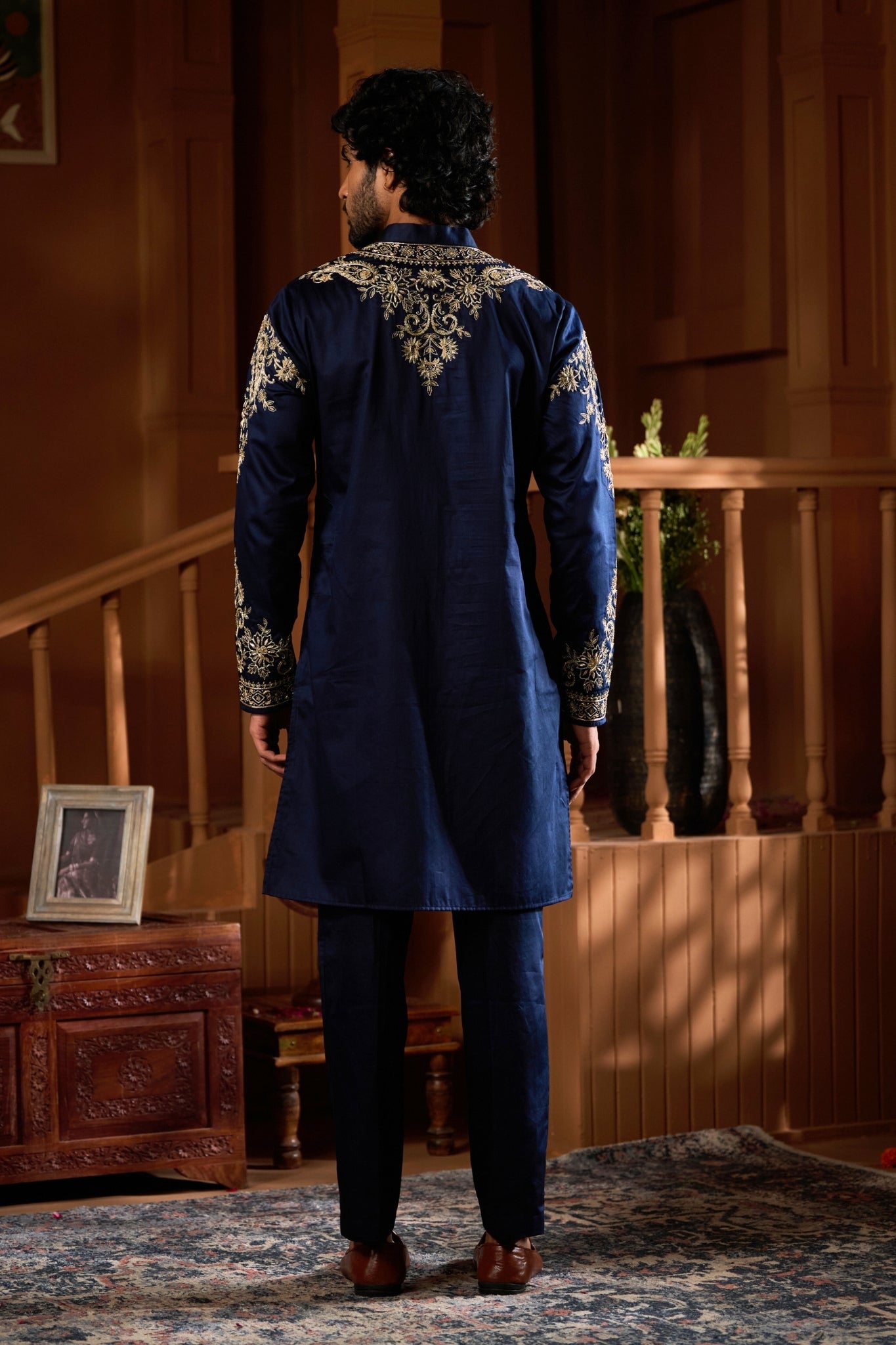 Taroob Hand Zardozni Falaknuma Kurta Set