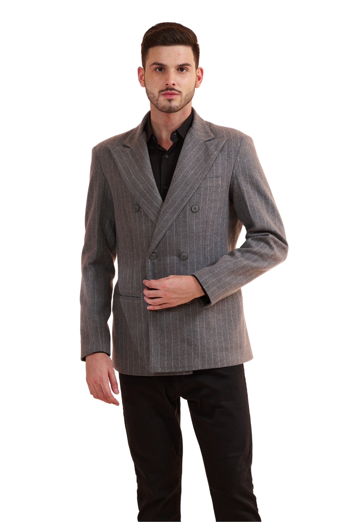 Double Breast Wool Blazer