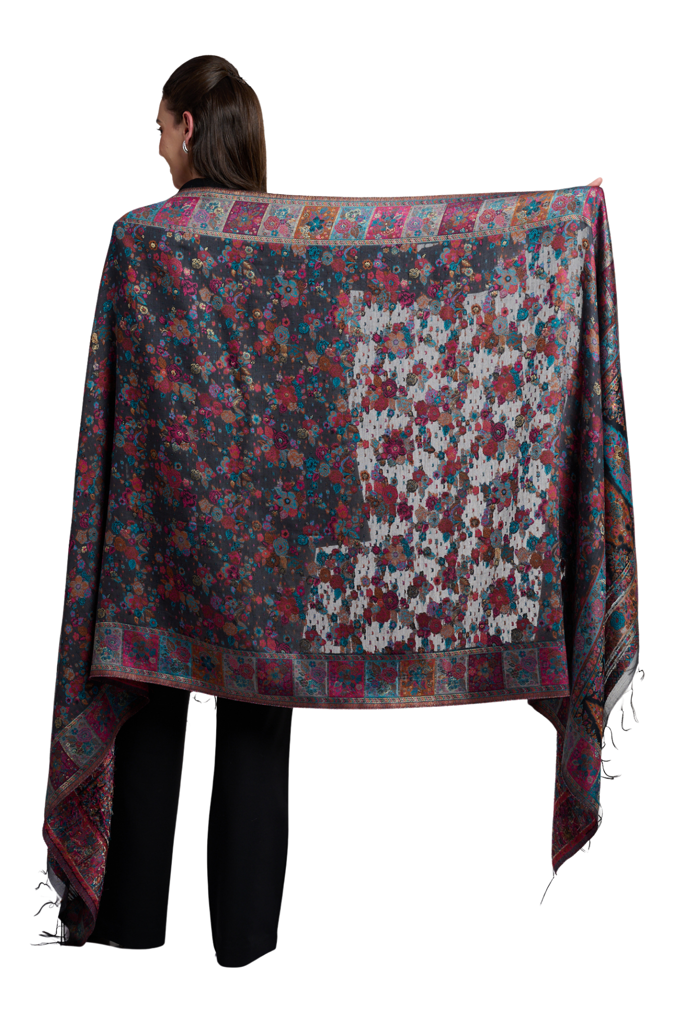 Women's Silk Floral Kaani Shawl , Women's Dupatta