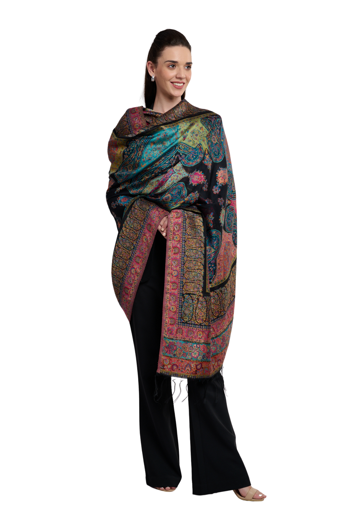 Women's Kashmiri Silk Kaani Shawl , Women's Dupatta