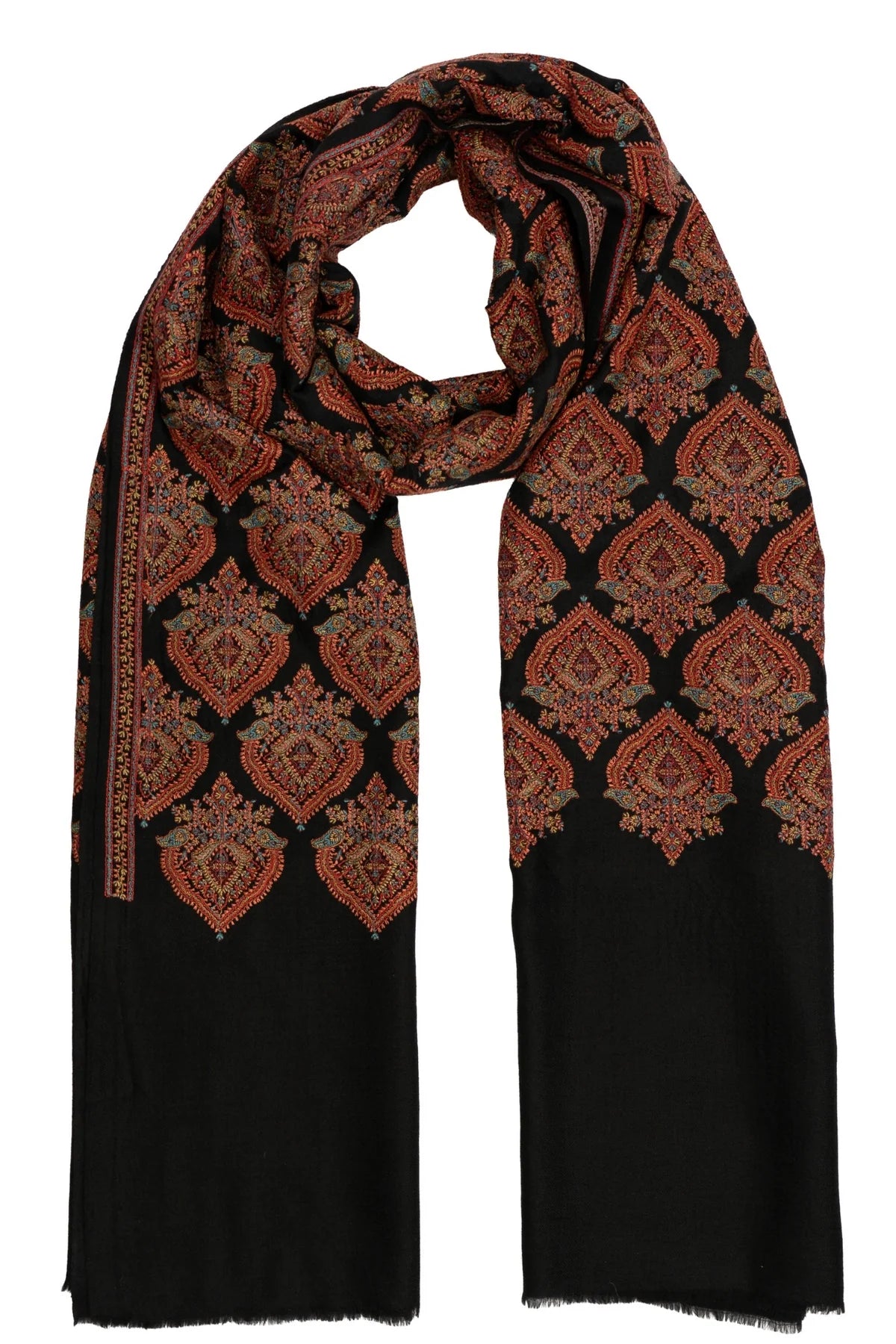 Taroob Couple Gift Set of Embroidered Stole for Him & Zari Stole for Her