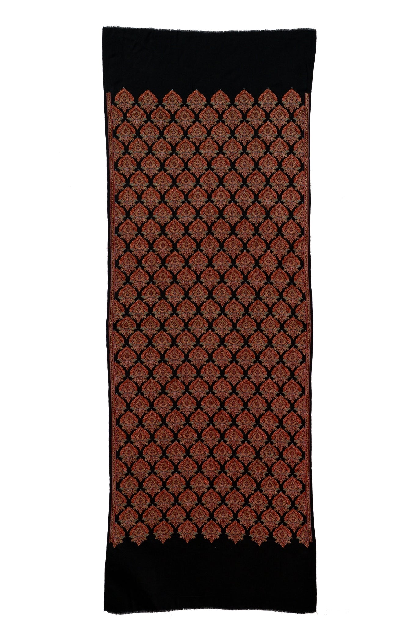 Taroob Embroidered Kashmiri Jama Wool Silk Stole