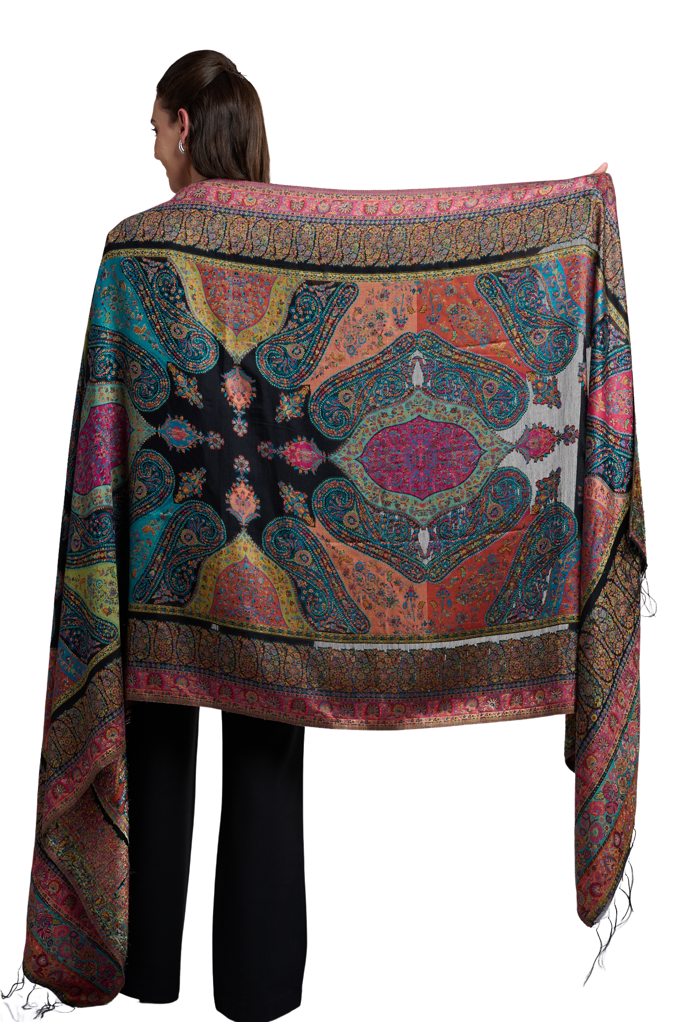 Women's Kashmiri Silk Kaani Shawl , Women's Dupatta