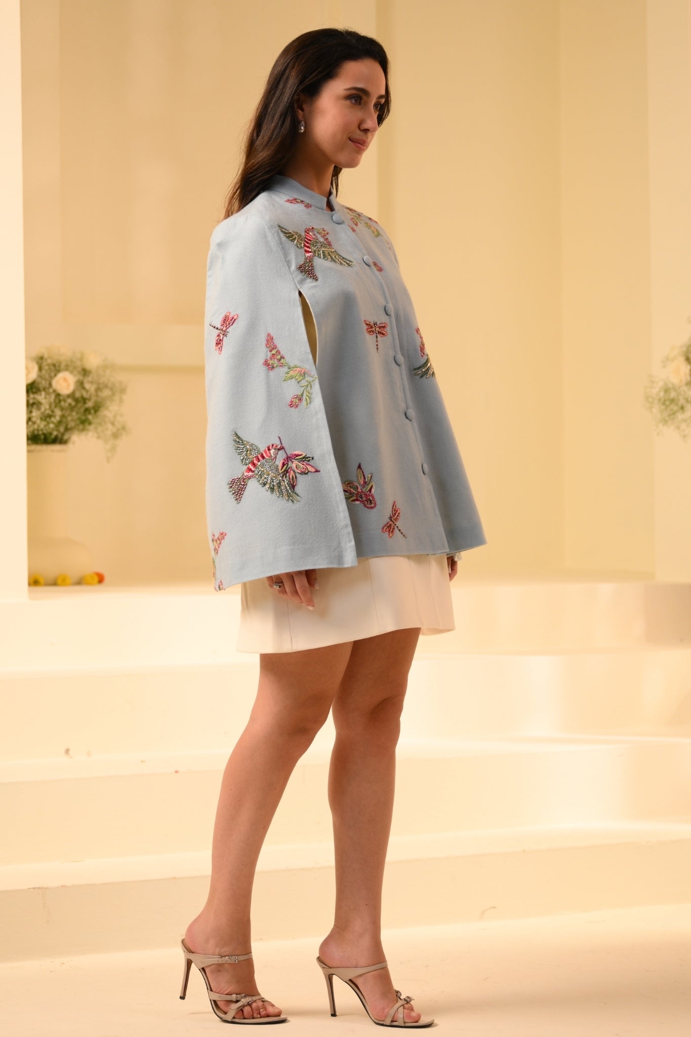 Taroob Eden Embellished Cape