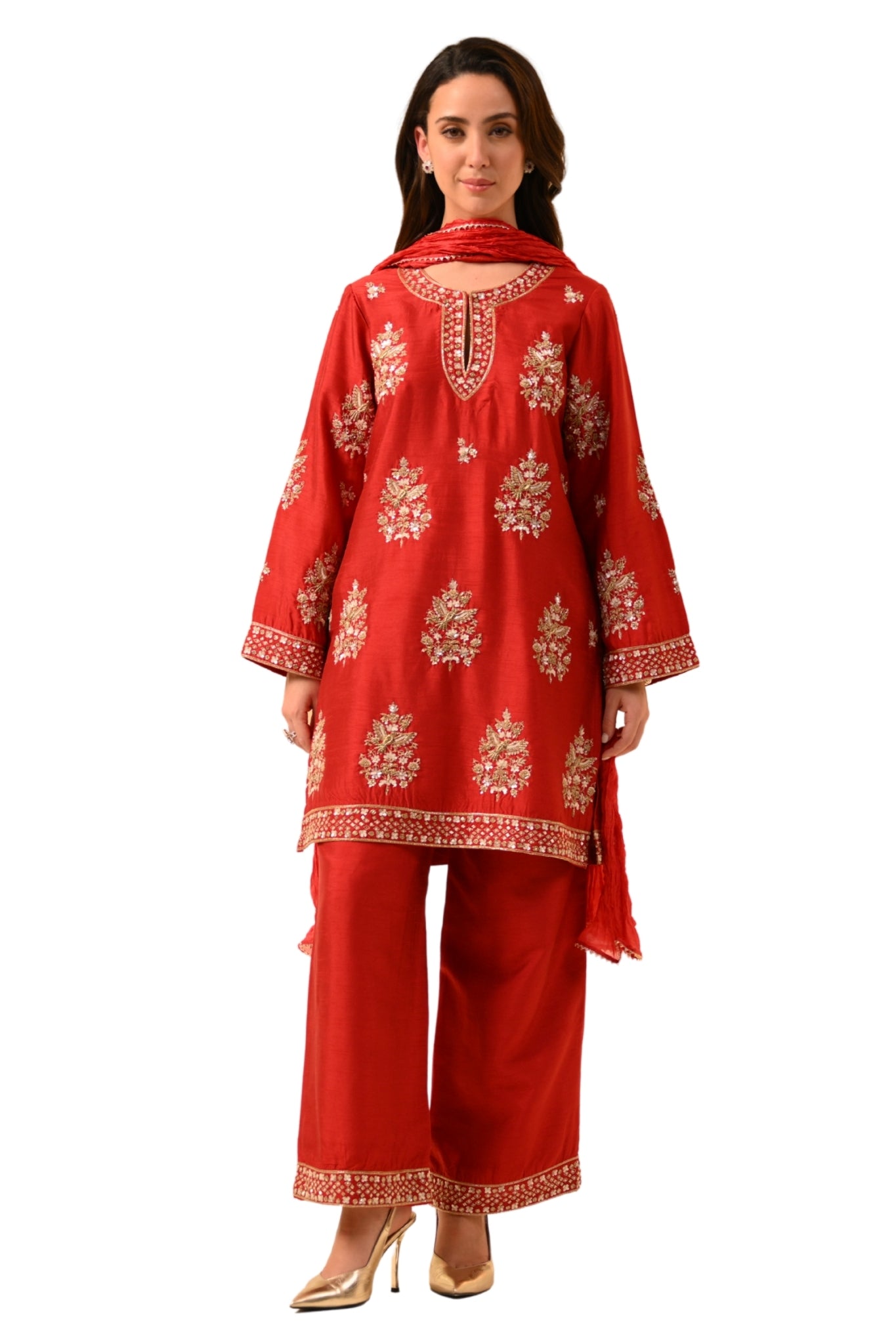 Taroob Royal Zardozi Hand Embellished Kurta Set