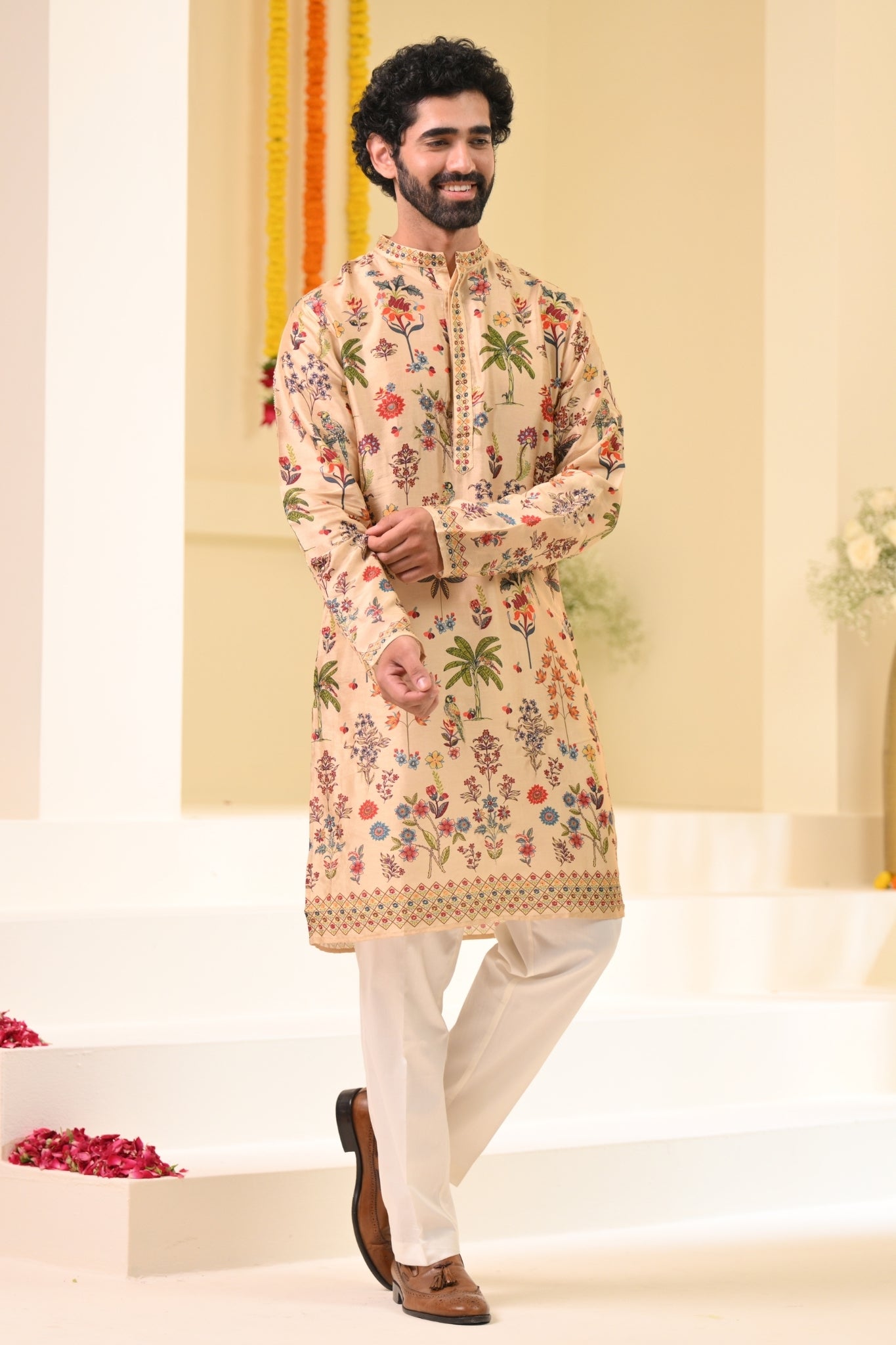 Taroob Gulsitar Embroidered Kurta Pajama Set