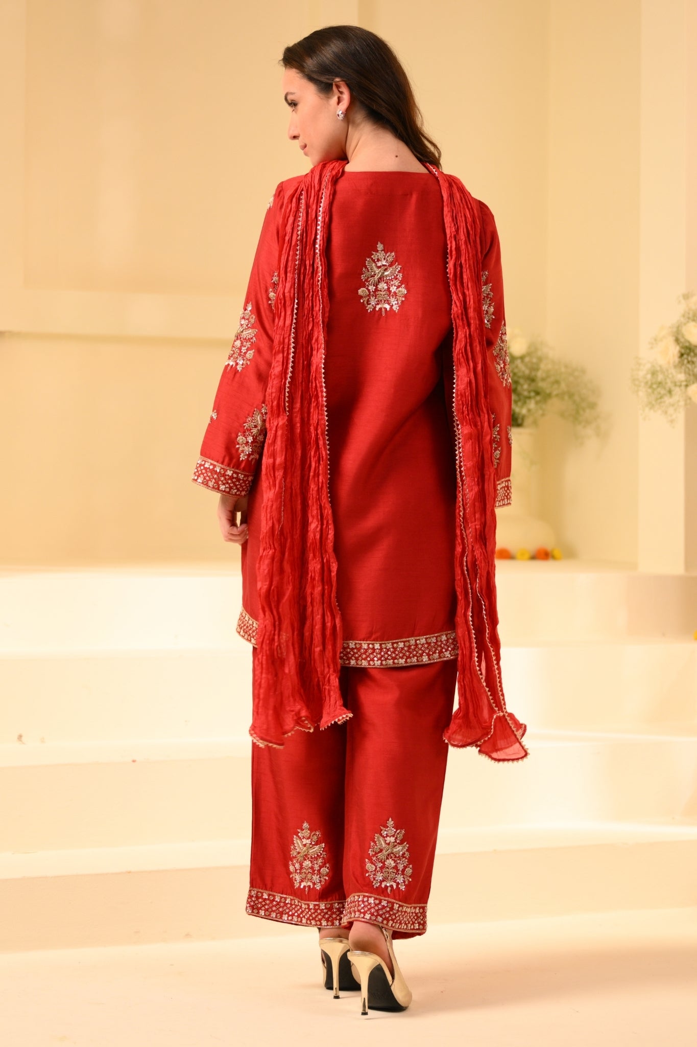 Taroob Royal Zardozi Hand Embellished Kurta Set