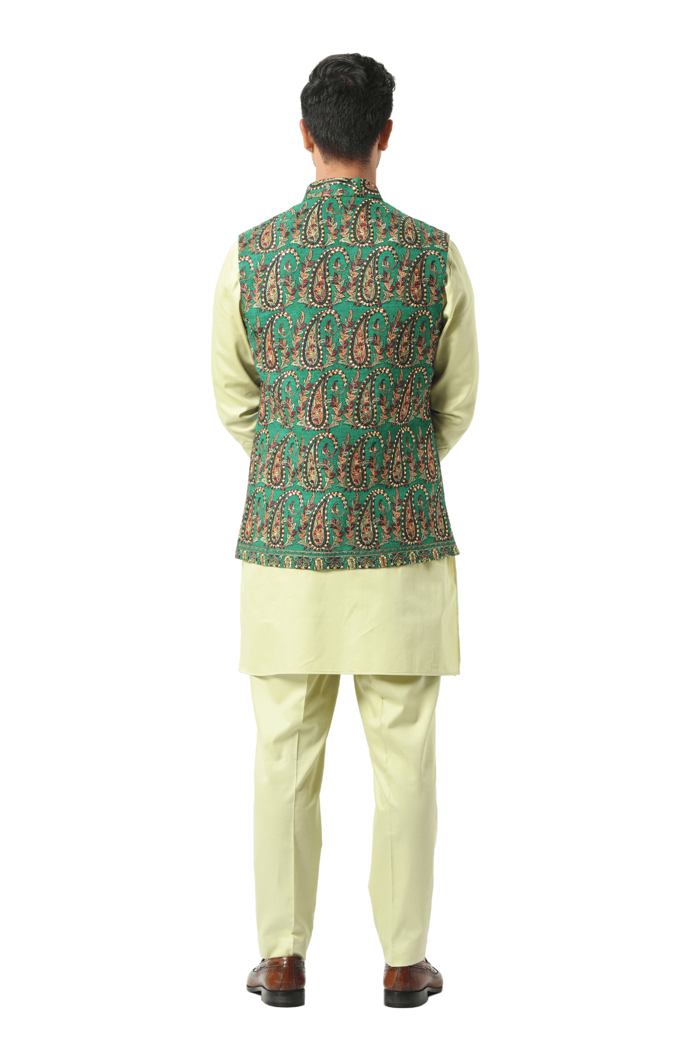 Hand embellished Summer colours nehru jacket with kurta and pants | Indian  wedding suits men, Casual white dress, Nehru jackets