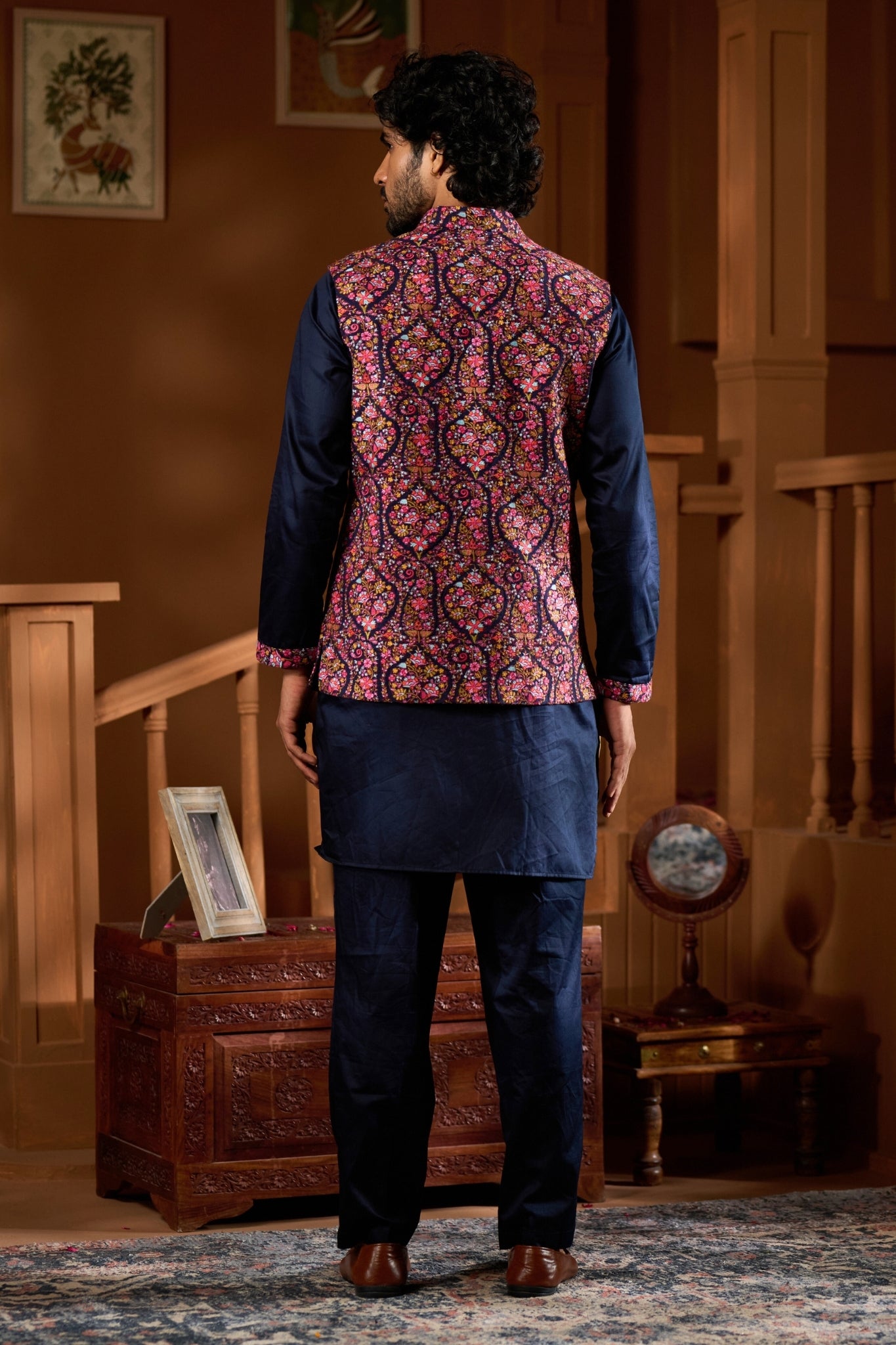 Taroob Emboidered Kashmir Gulistan Nehru Jacket