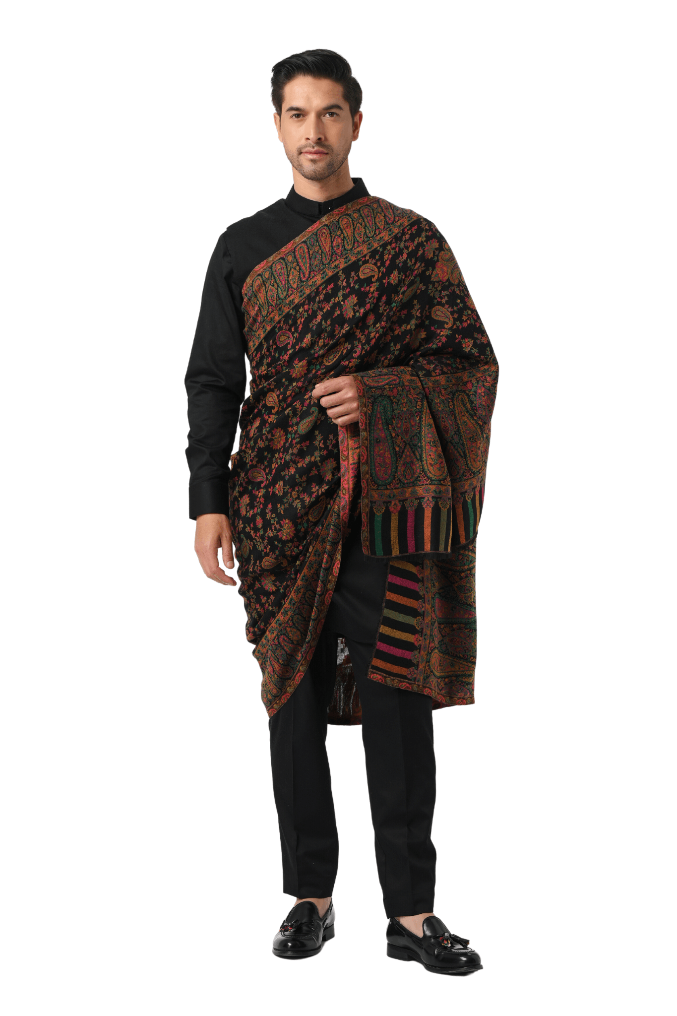 Men's Fine Wool Kashmiri Kaani Shawl