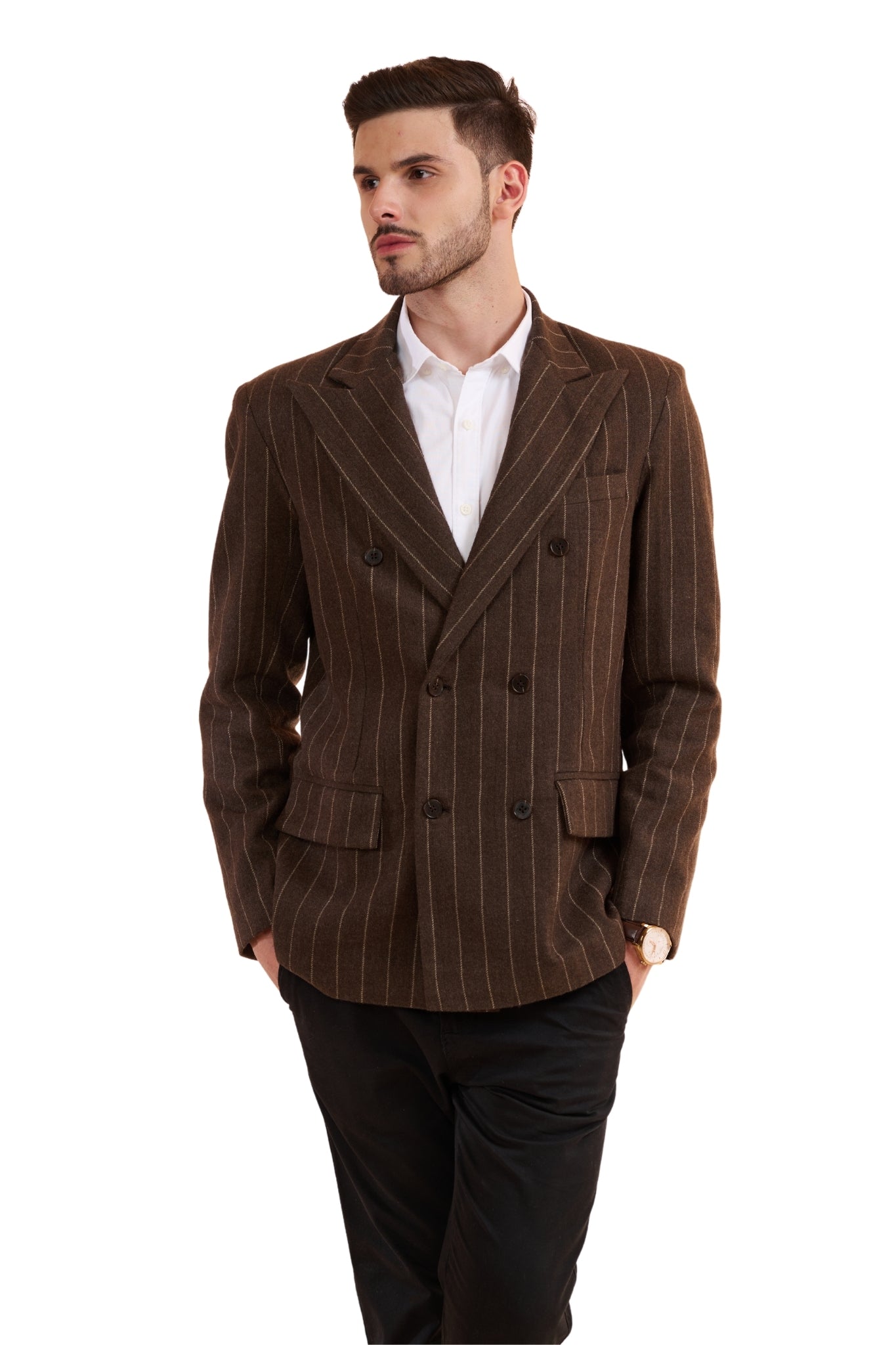 Double Breast Wool Blazer