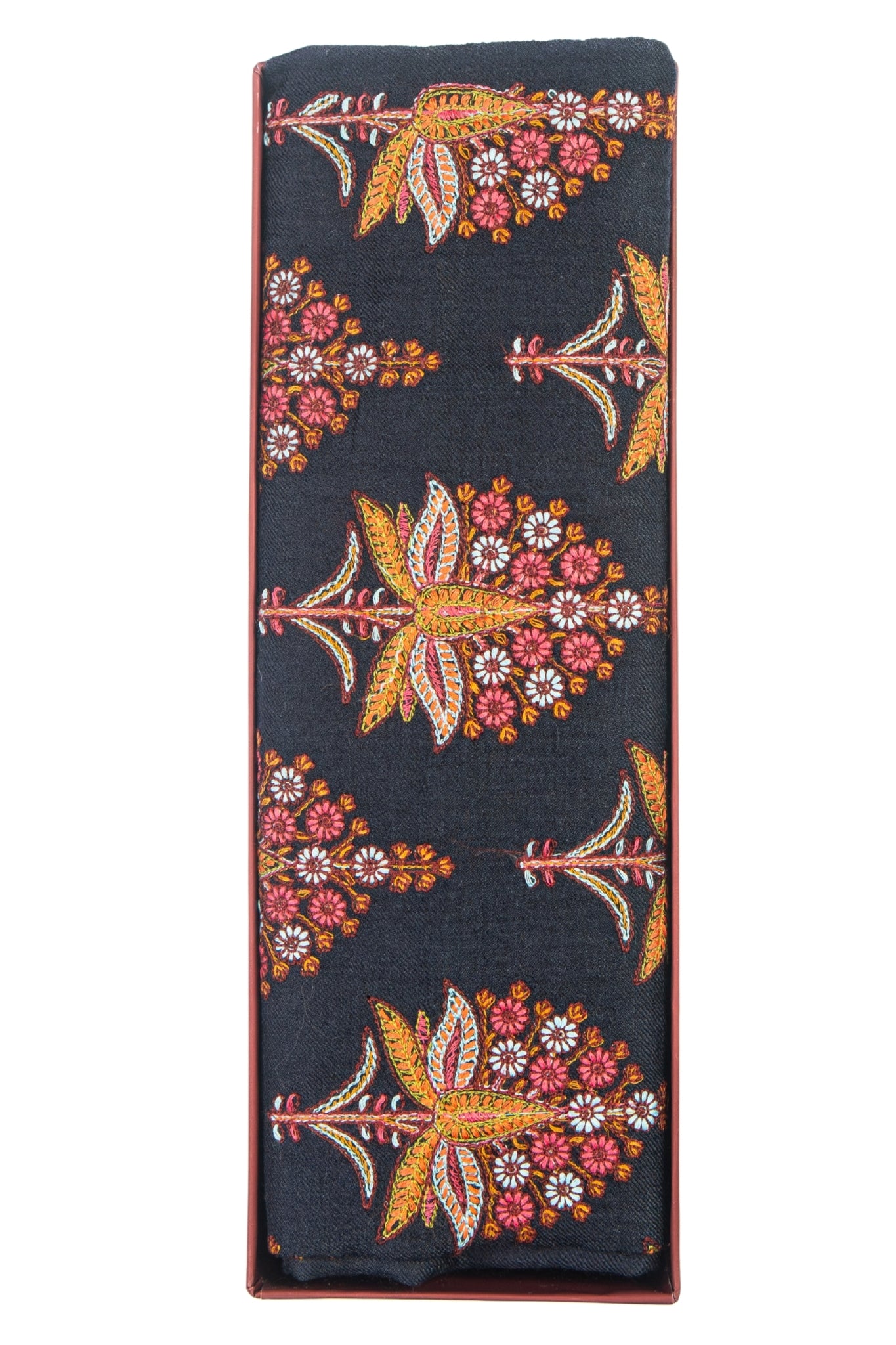 Taroob Gift Set of Unisex  Fine Wool Silk Embroidered Stole for Him or Her