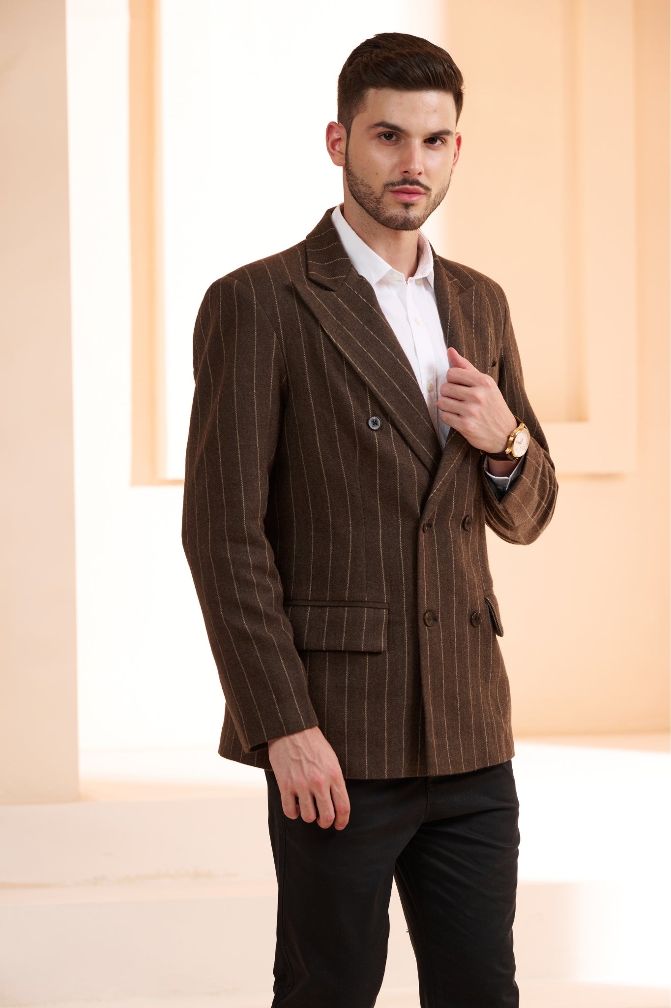 Double Breast Wool Blazer