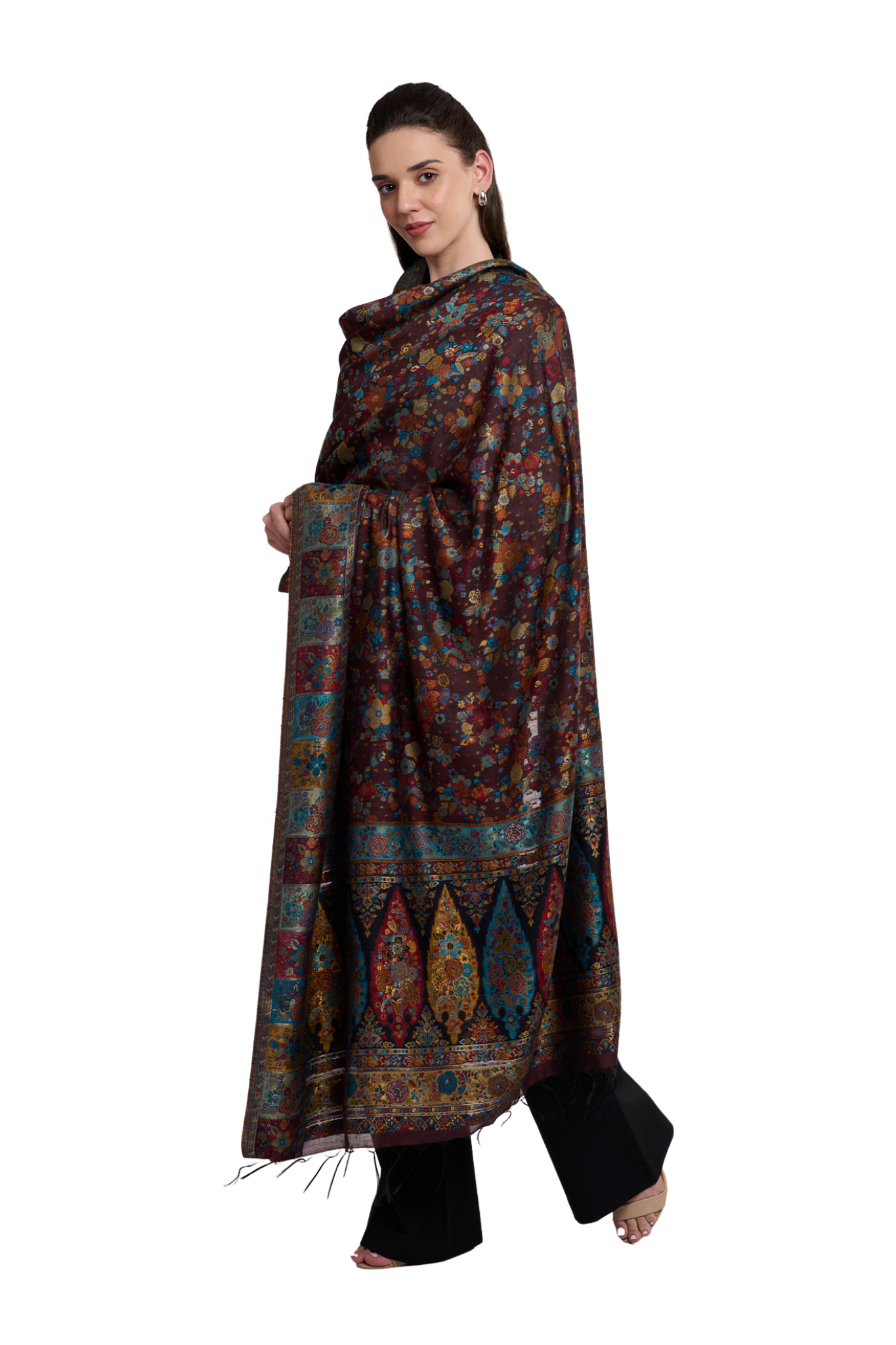 Women's Silk Floral Kaani Shawl , Women's Dupatta