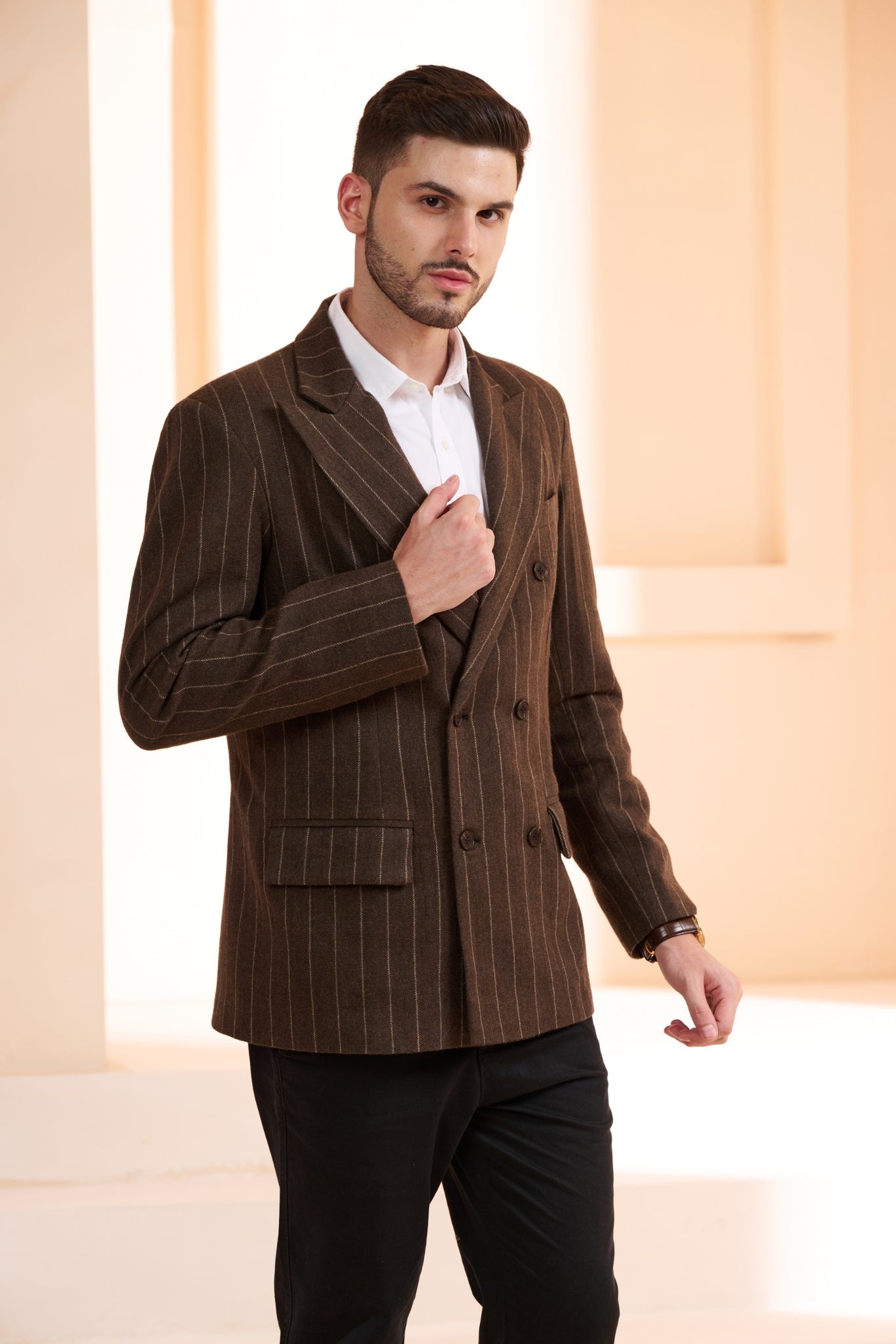 Double Breast Wool Blazer