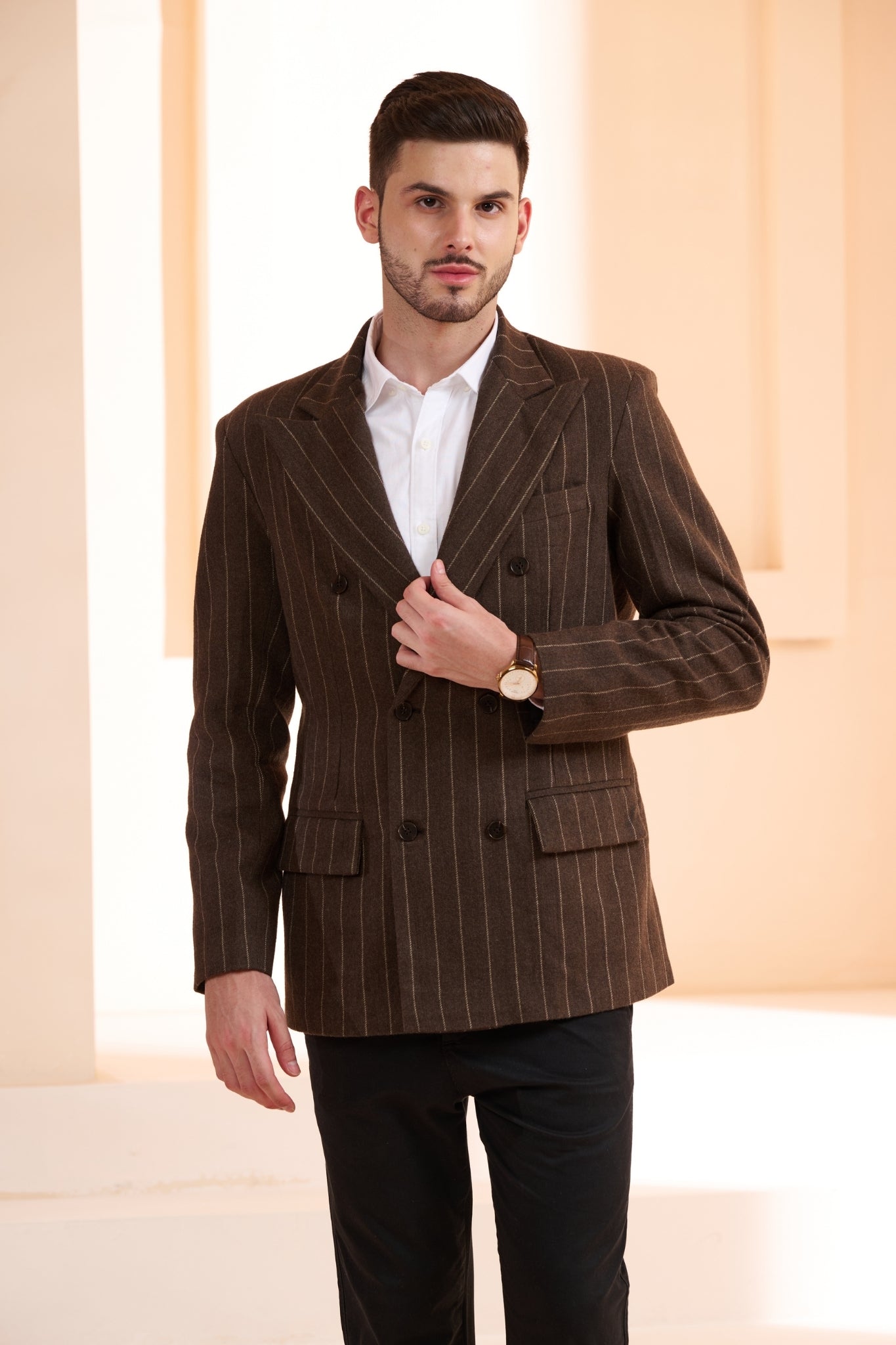 Double Breast Wool Blazer