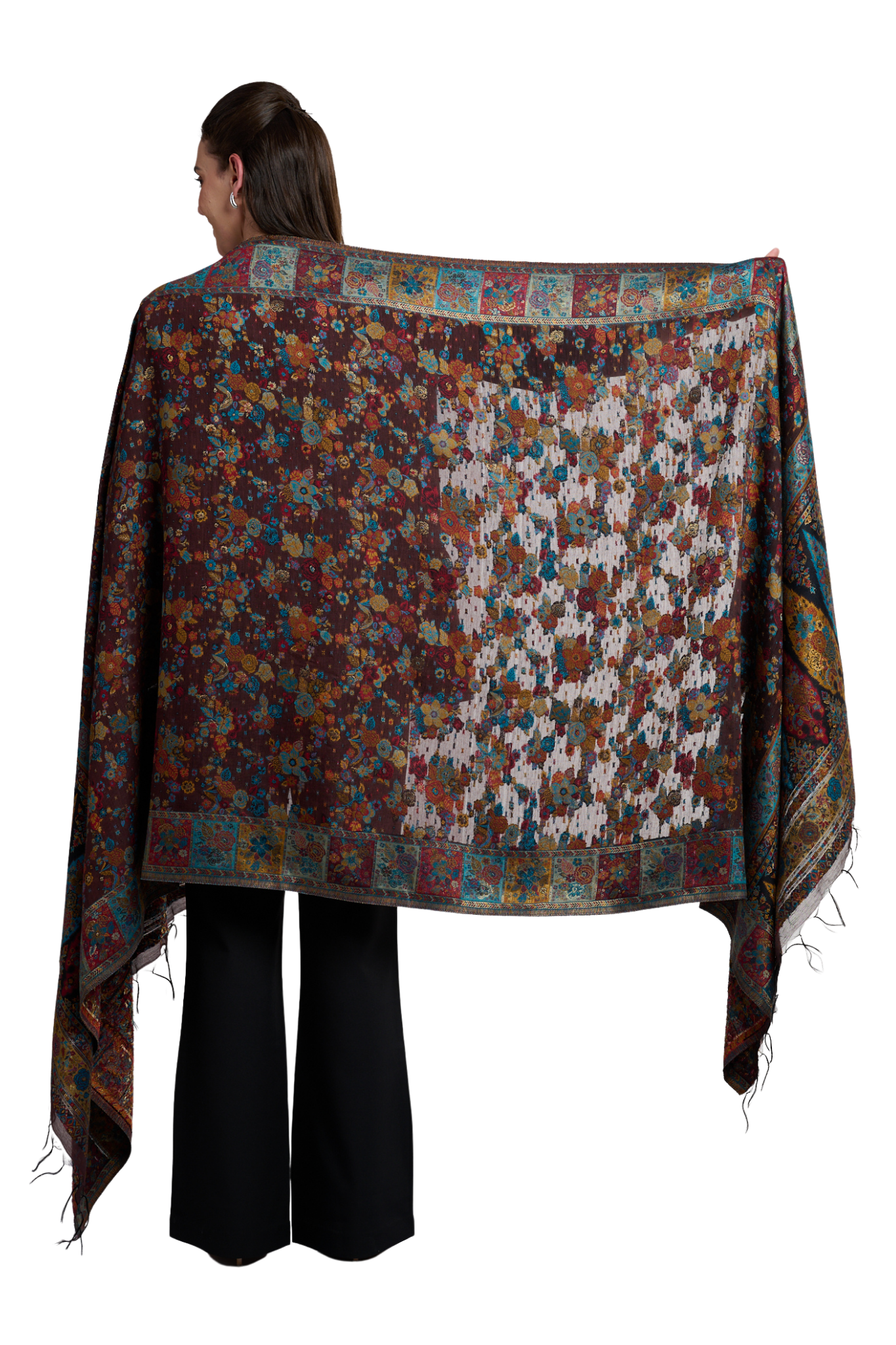 Women's Silk Floral Kaani Shawl , Women's Dupatta