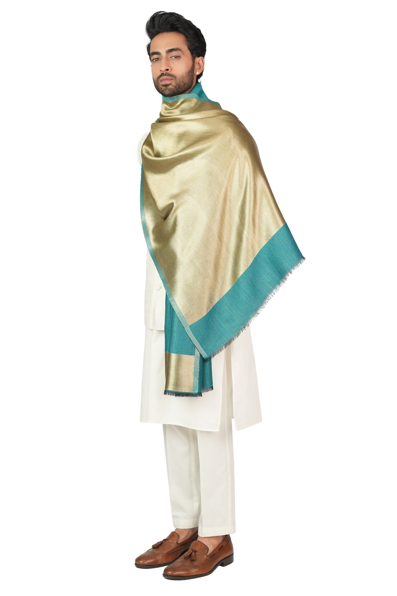 Taroob Solid Glitz Resham Stole