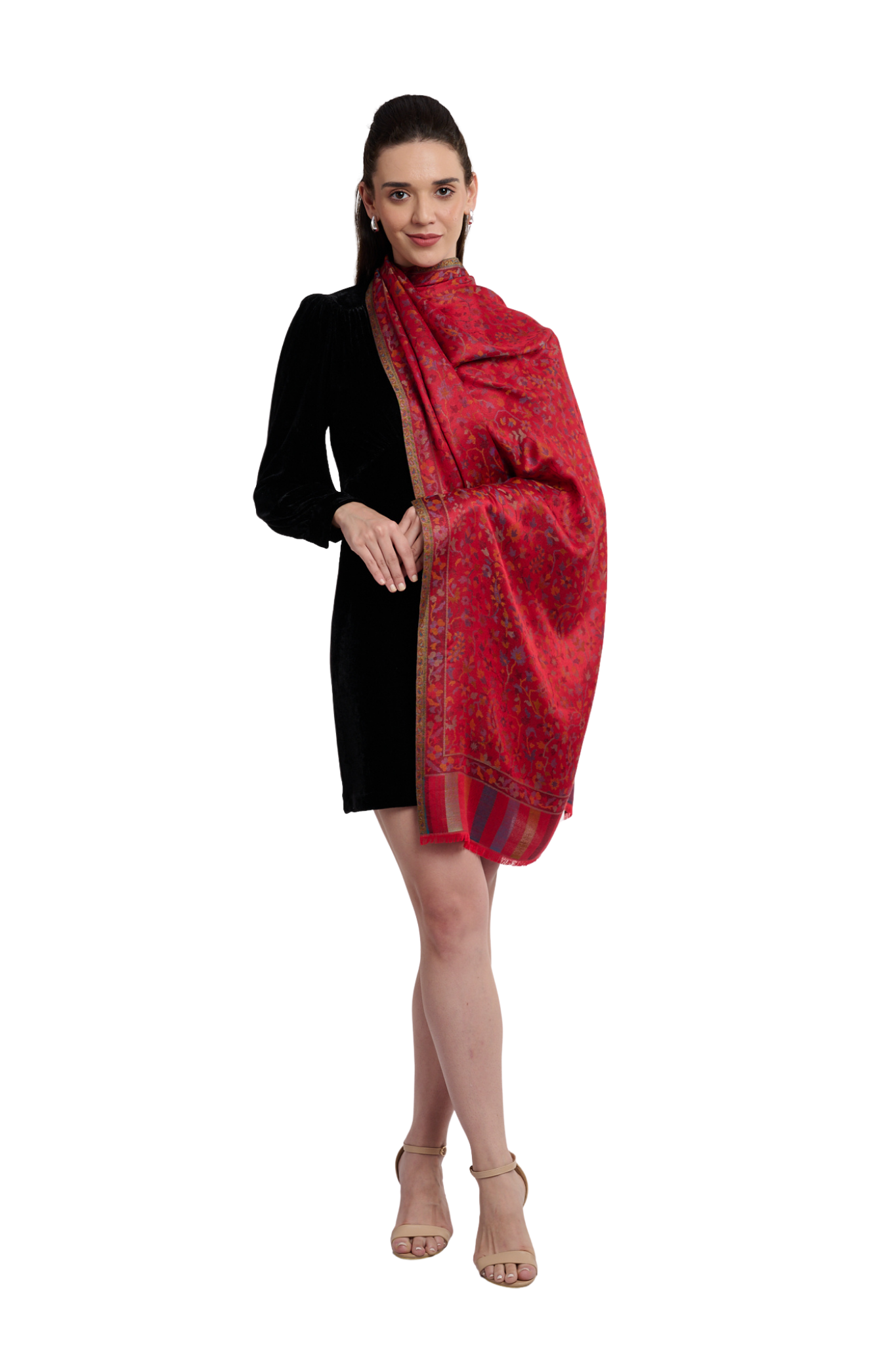 Women's Authenic Reversible Jamawar Stole