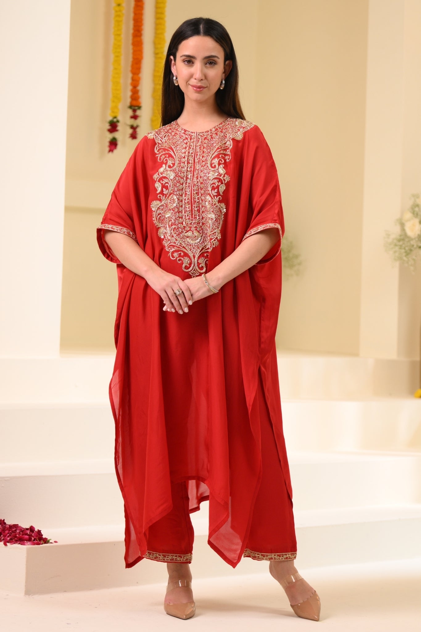 Taroob Hand Zardozi Choga Set