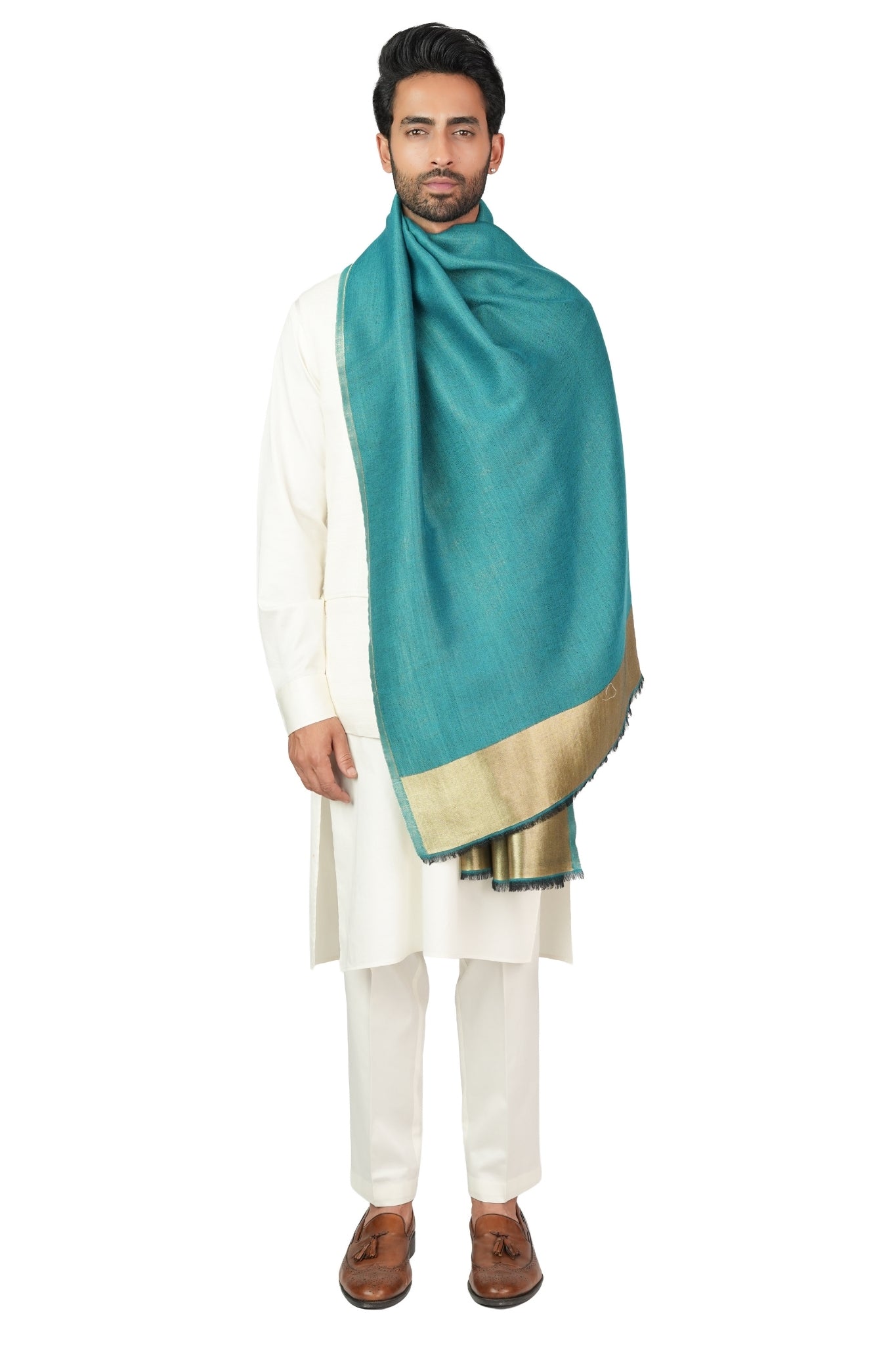 Taroob Solid Glitz Resham Stole