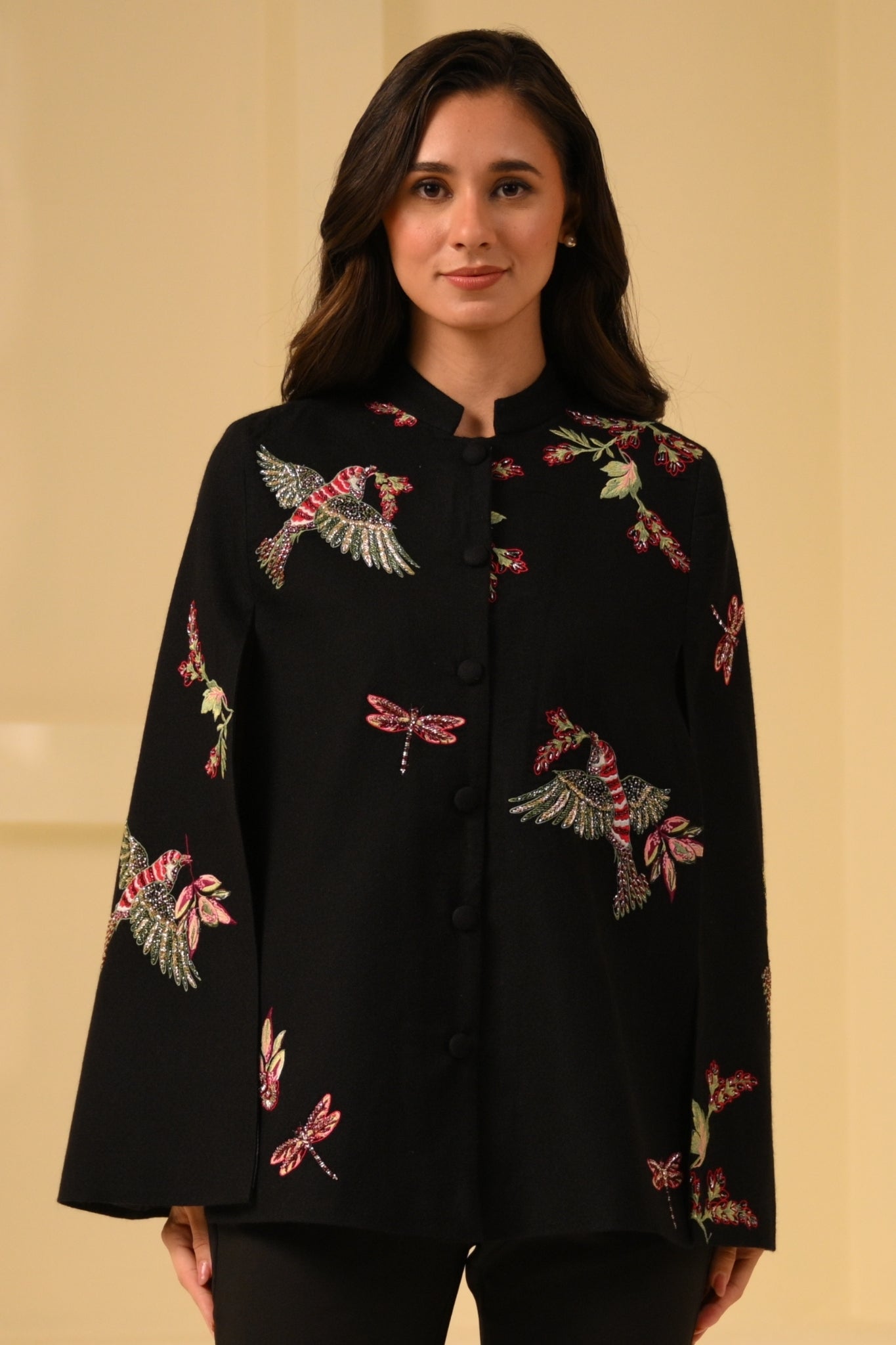 Taroob Eden Embellished Cape