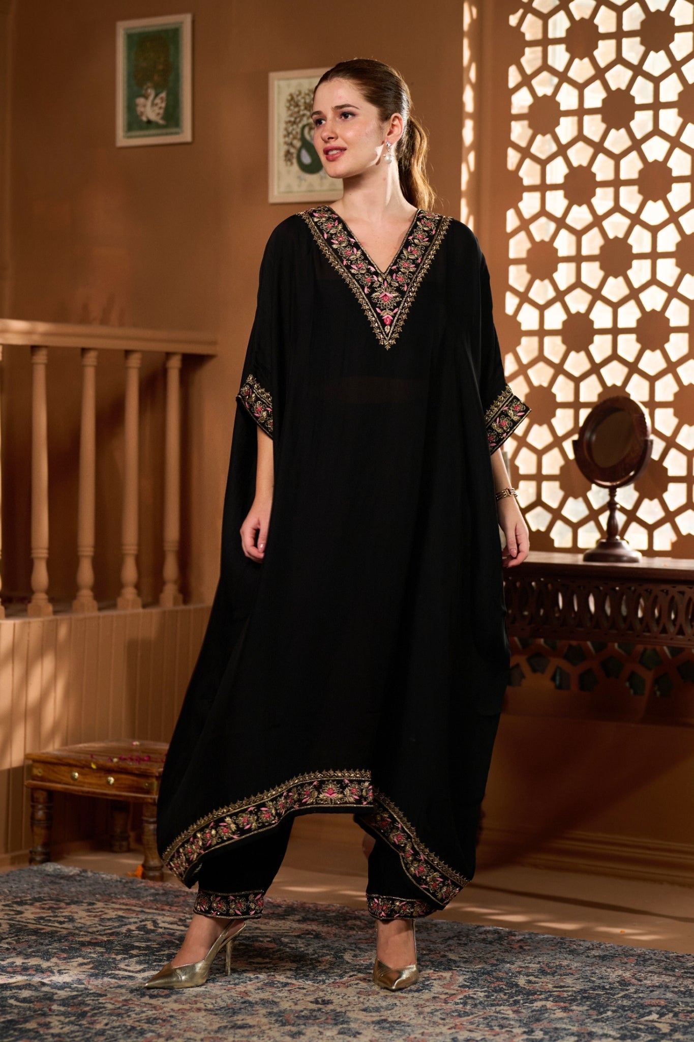 Taroob Hand Embellished Choga Set