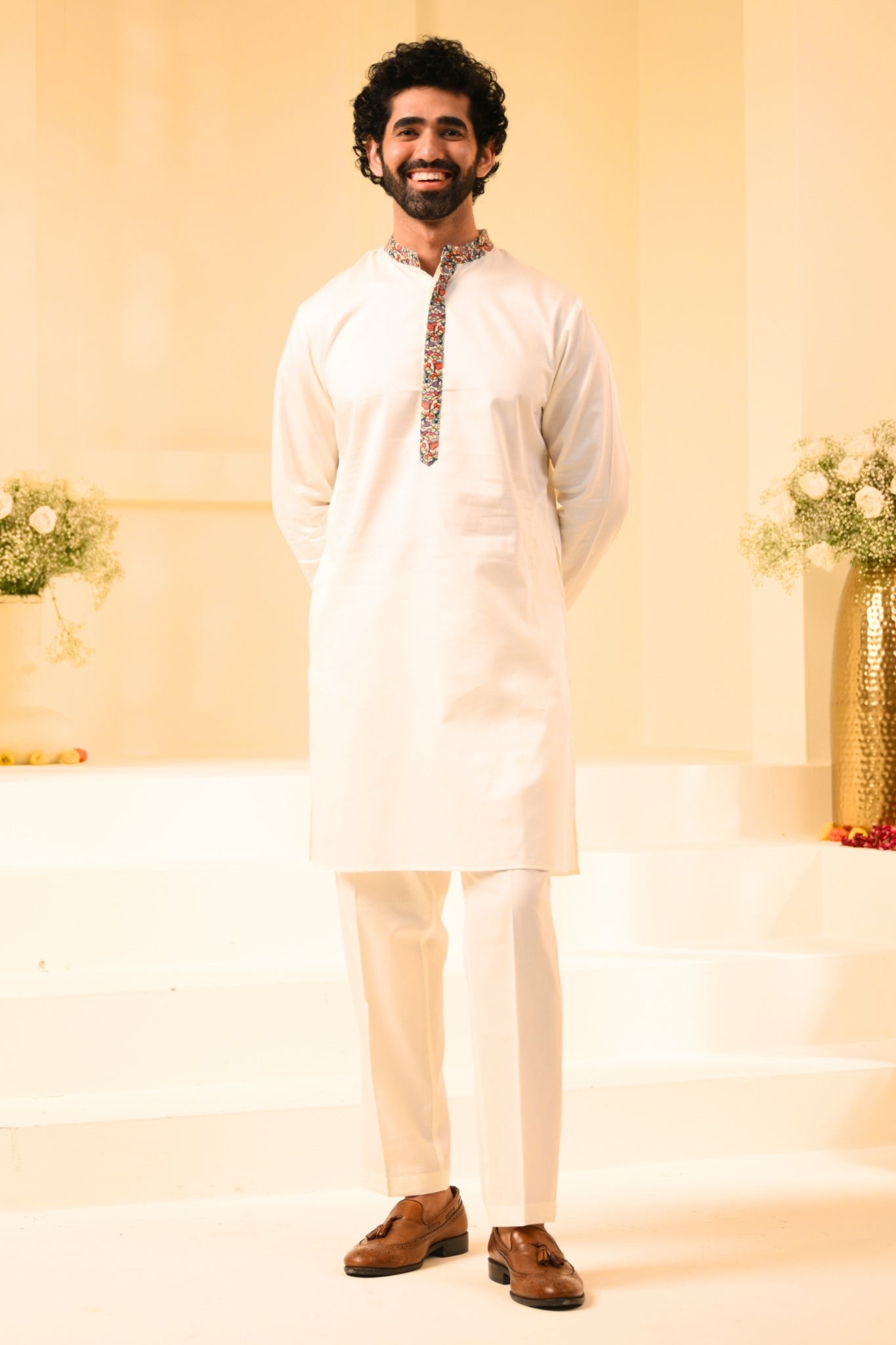 Taroob Emboidered Kashmir Gulistan Nehru Jacket